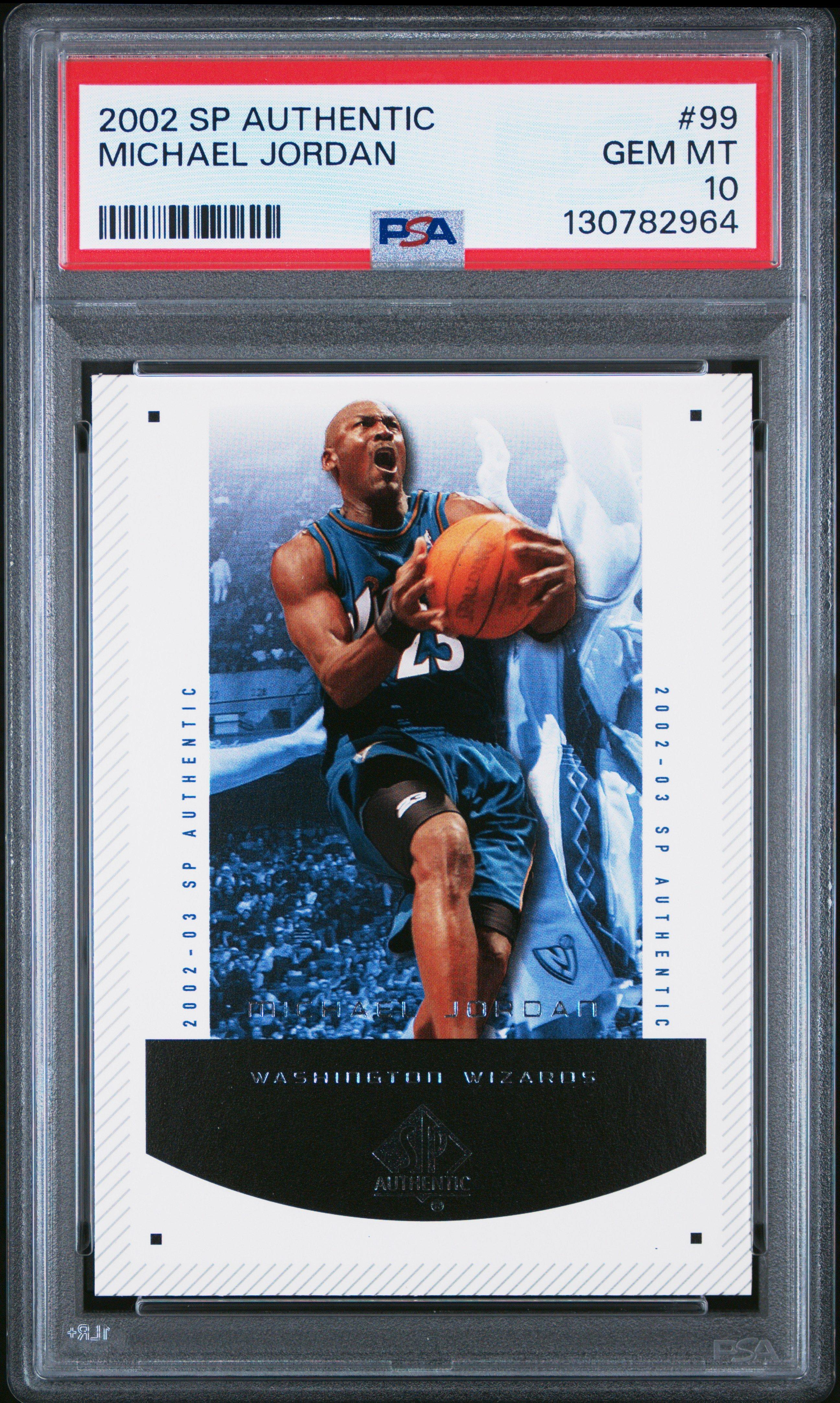 2002 Sp Authentic 99 Michael Jordan PSA 10