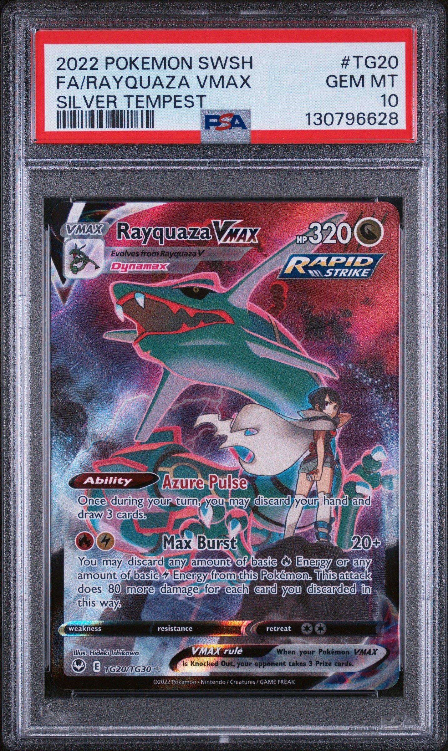 2022 Pokemon Sword & Shield Silver Tempest Tg20 Full Art/rayquaza