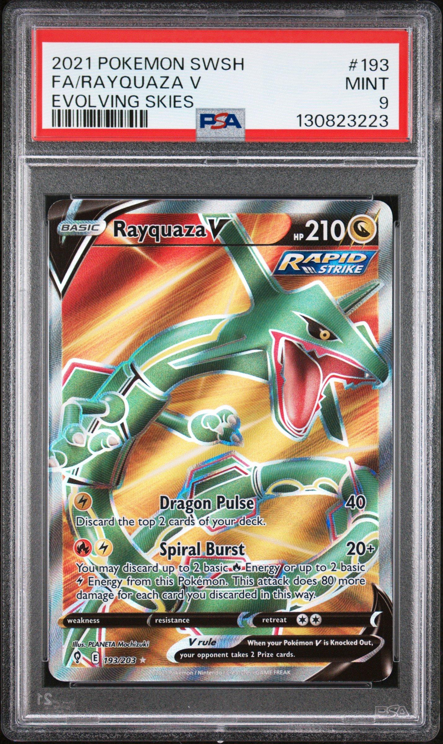2021 Pokemon Sword & Shield Evolving Skies 193 Full Art/rayquaza V