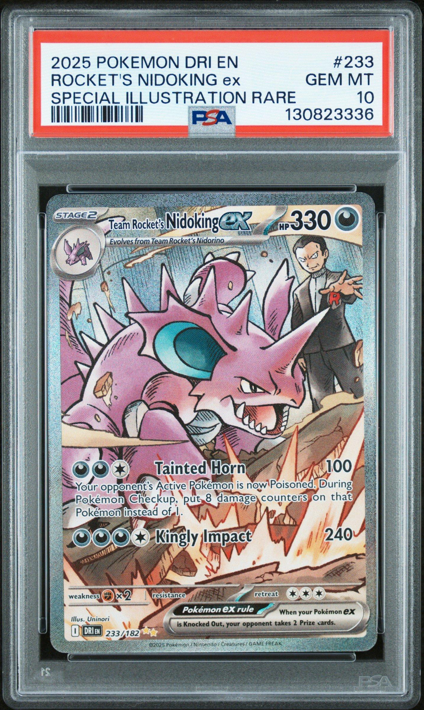 2025 Pokemon Dri En-destined Rivals 233 Team Rocket's Nidoking Ex