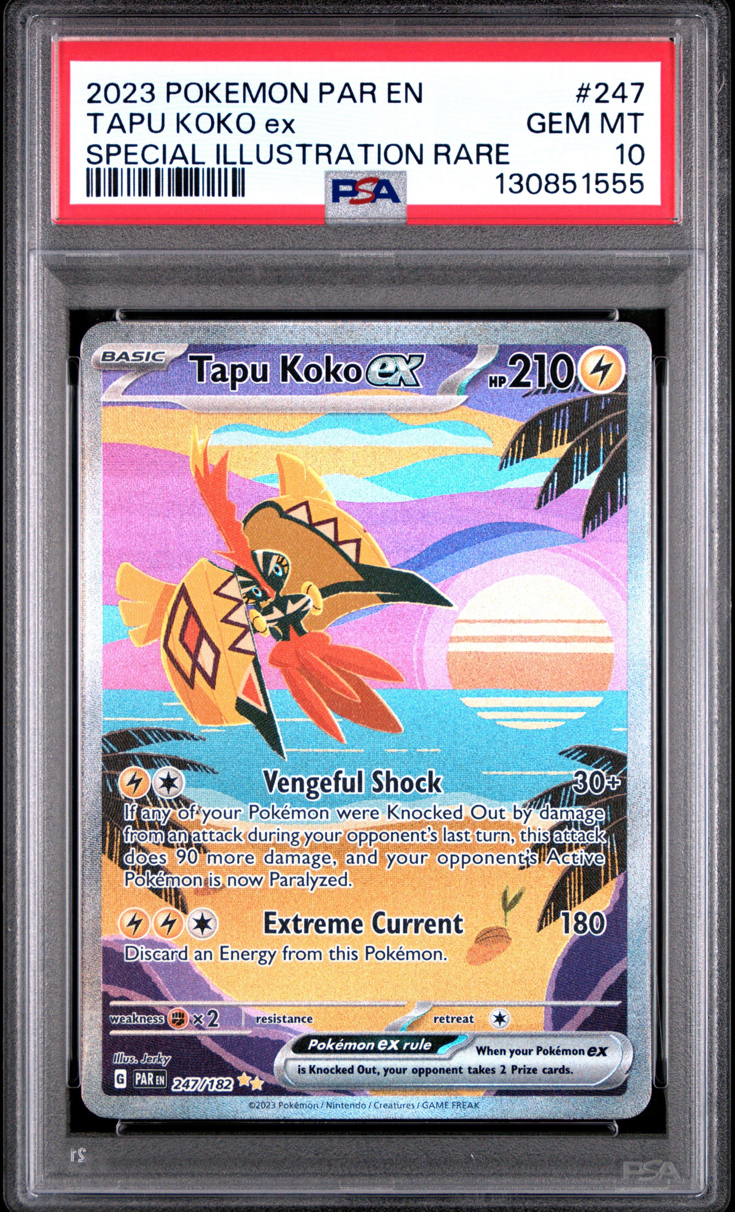 2023 Pokemon Par En-paradox Rift 247 Tapu Koko Ex Special