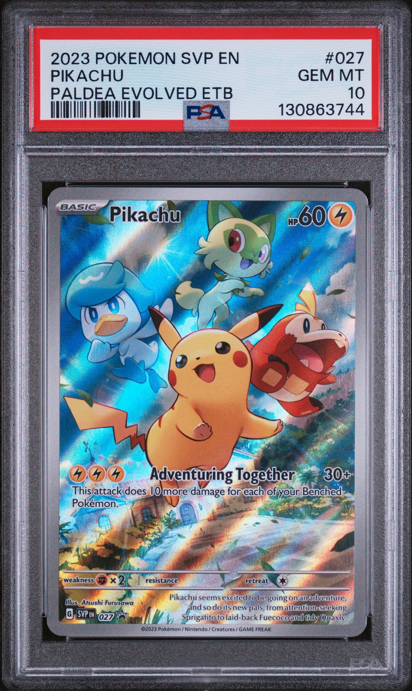 2023 Pokemon Svp En-sv Black Star Promo 027 Pikachu Paldea Evolved