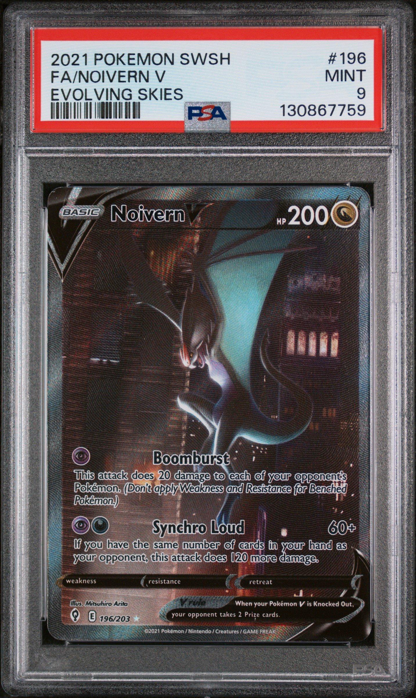 2021 Pokemon Sword & Shield Evolving Skies 196 Full Art/noivern V PSA 9  Graded Card | GameStop