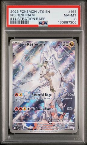 2025 Pokemon Jtg En-journey Together 167 N's Reshiram Illustration