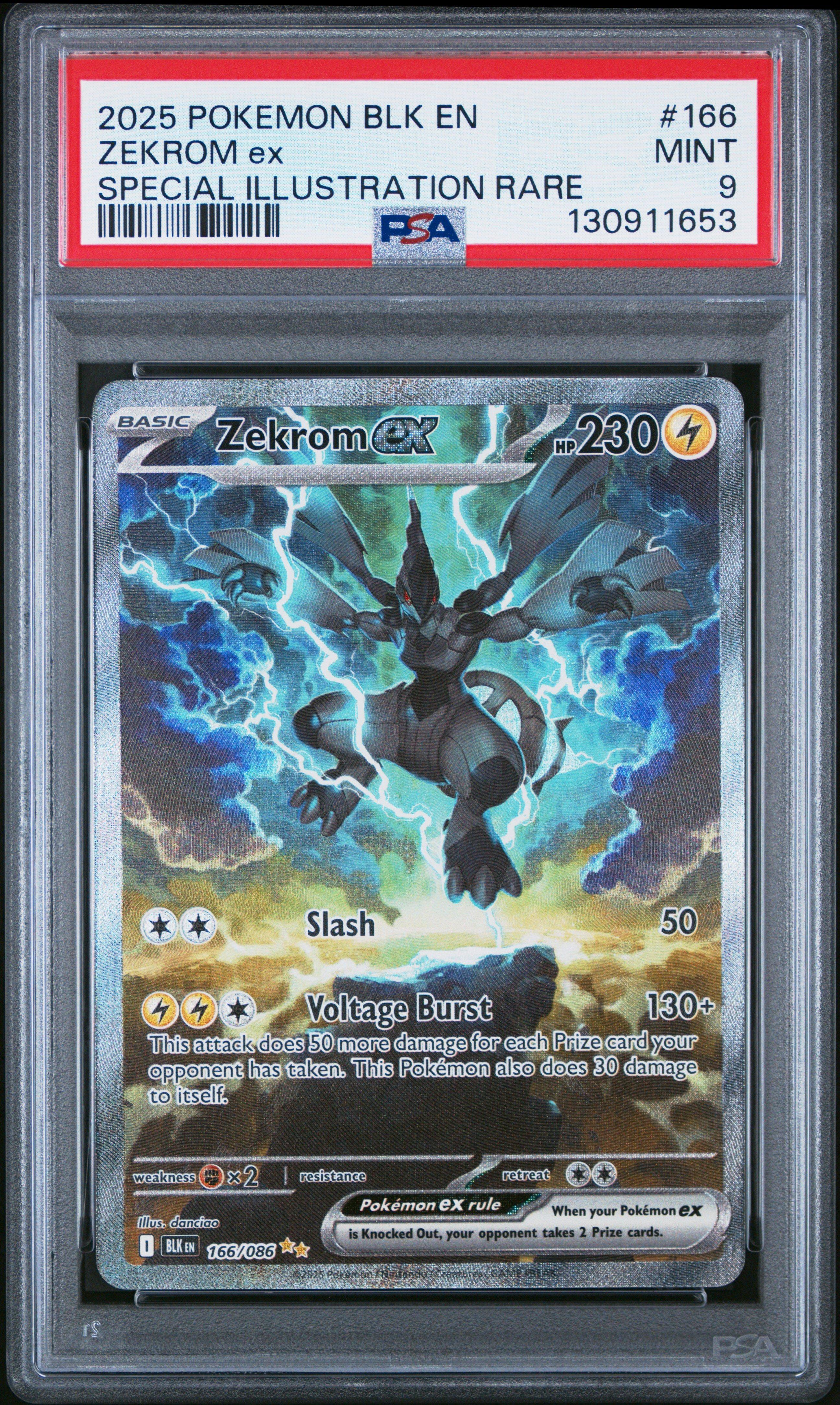 zekrom shiny pokemon card 2025 Pokemon Blk En-black Bolt 166 Zekrom Ex Special Illustration Rare PSA 9
