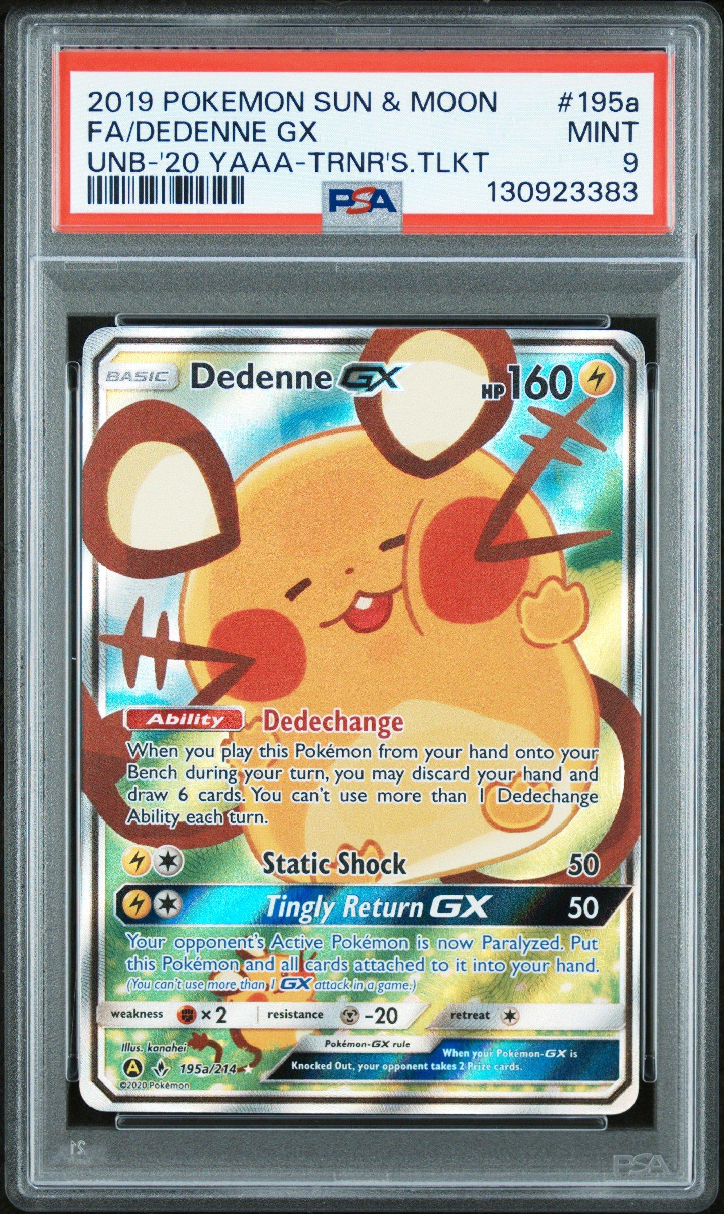 dedenne pokemon card full art Dedenne GX (195a) Holofoil - Unbroken Bonds
