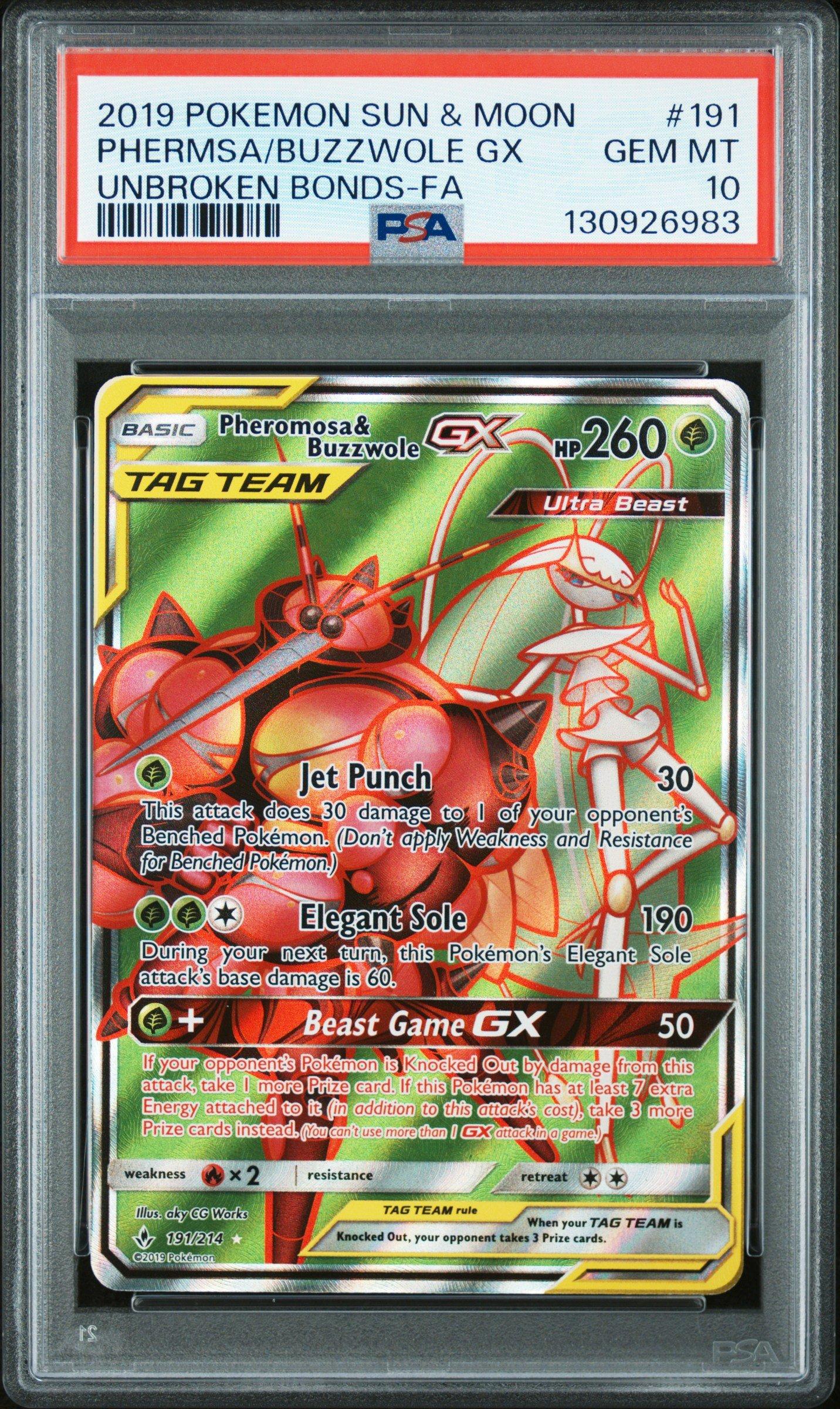 2019 Pokemon Sun & Moon Unbroken Bonds 191 Full Art/pheromosa