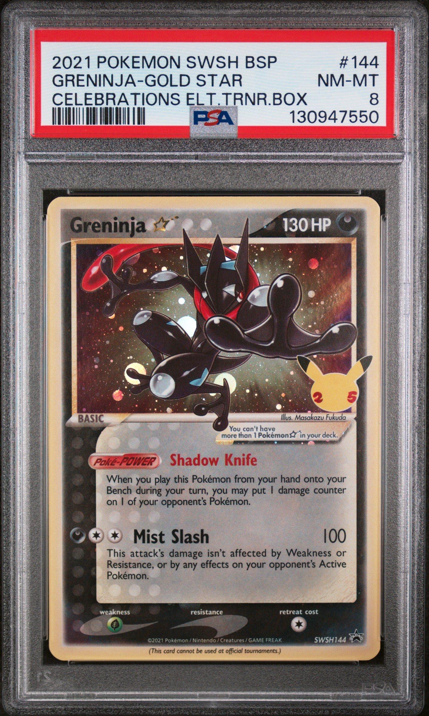 2021 Pokemon Swsh Black Star Promo 144 Greninja-gold Star