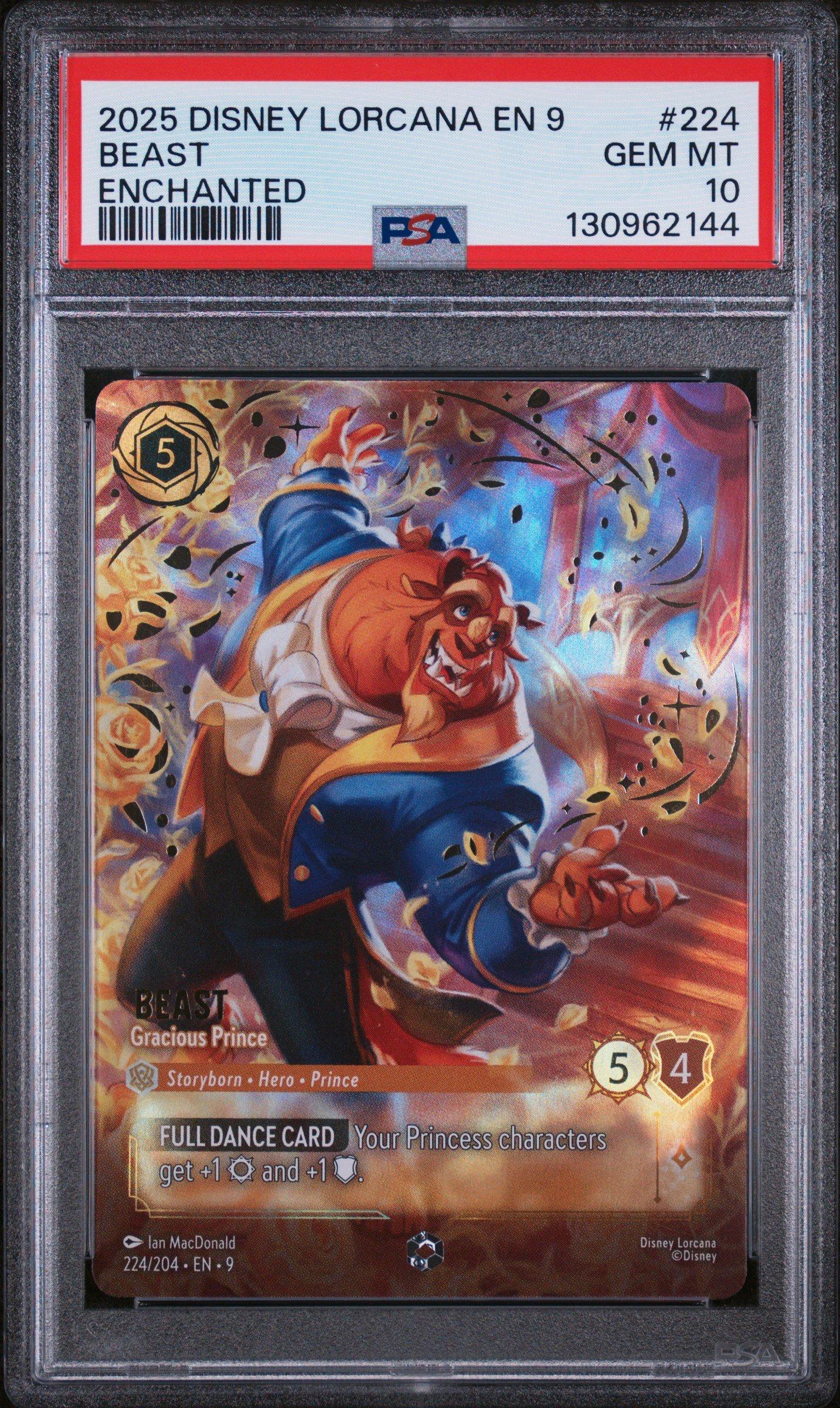 2025 Disney Lorcana En 9-fabled 224 Beast - Gracious Prince