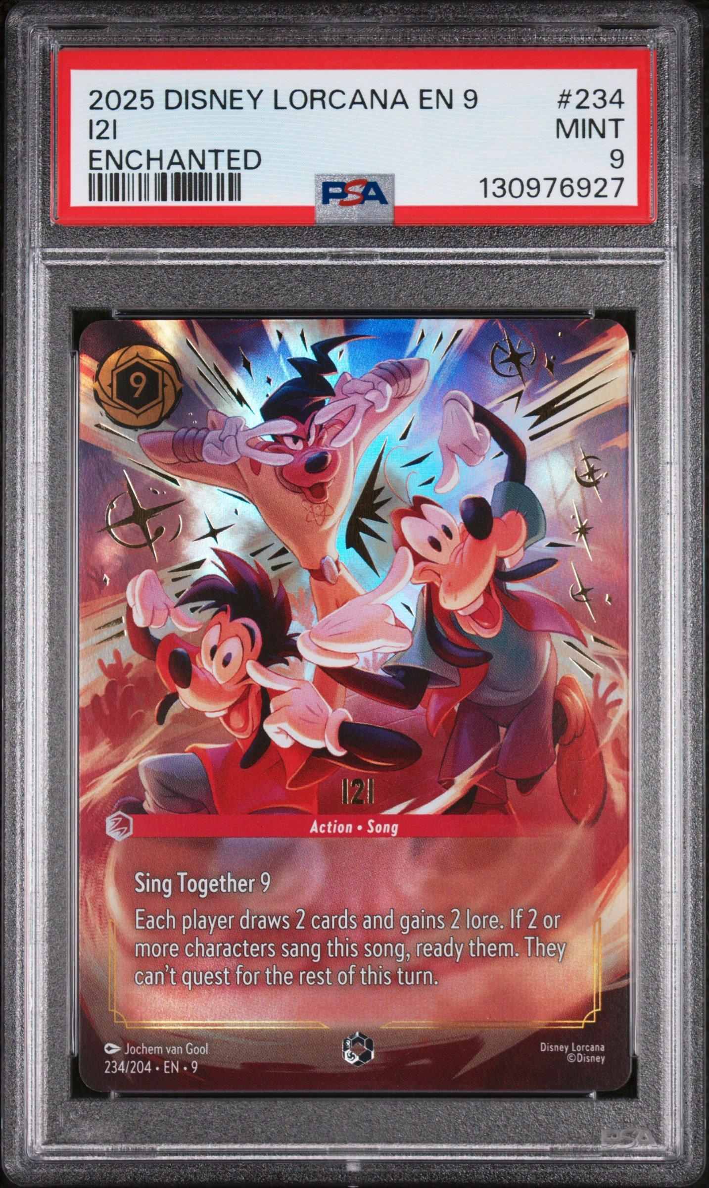 2025 Disney Lorcana En 9-fabled 234 I2i Enchanted PSA 9 Graded
