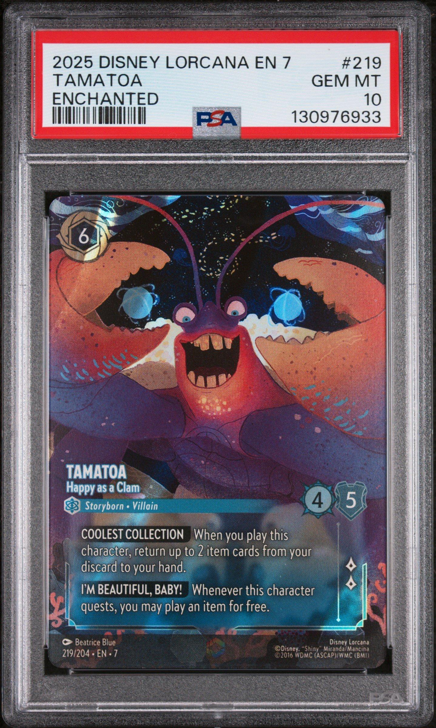 2025 Disney Lorcana En 7-archazia's Island 219 Tamatoa - Happy As