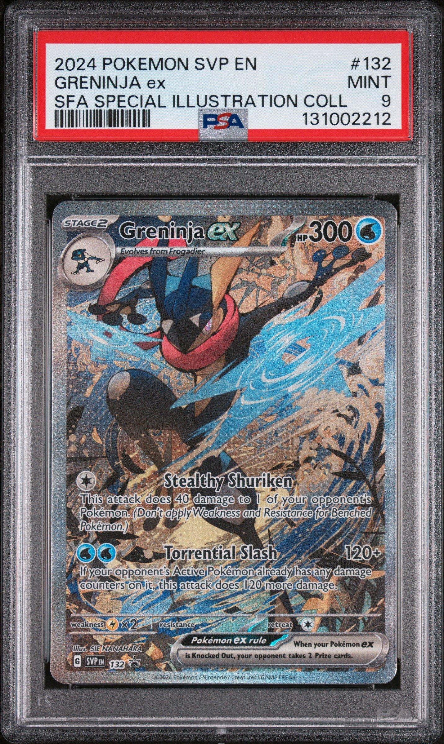 2024 Pokemon Svp En-sv Black Star Promo 132 Greninja Ex Shrouded