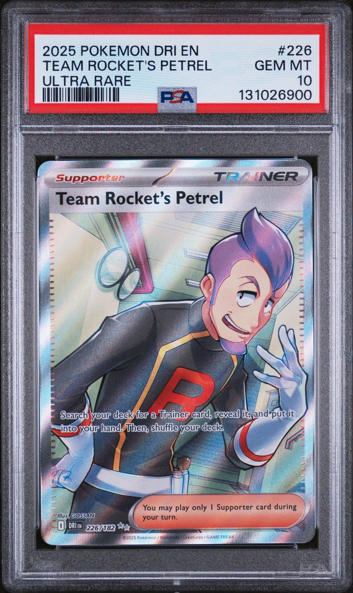 2025 Pokemon Dri En-destined Rivals 226 Team Rocket's Petrel Ultra
