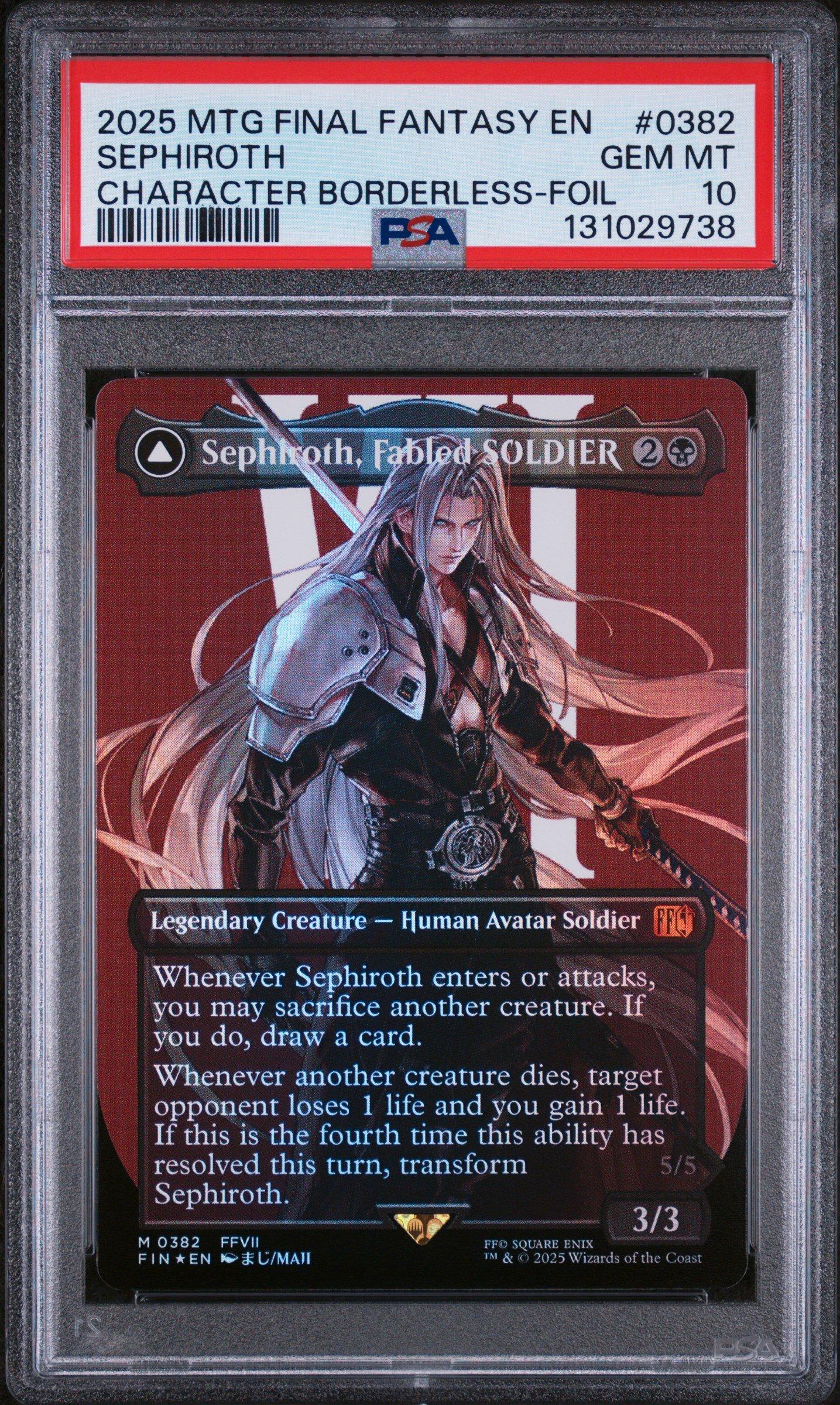 2025 Magic The Gathering Final Fantasy 0382 Sephiroth, Fabled