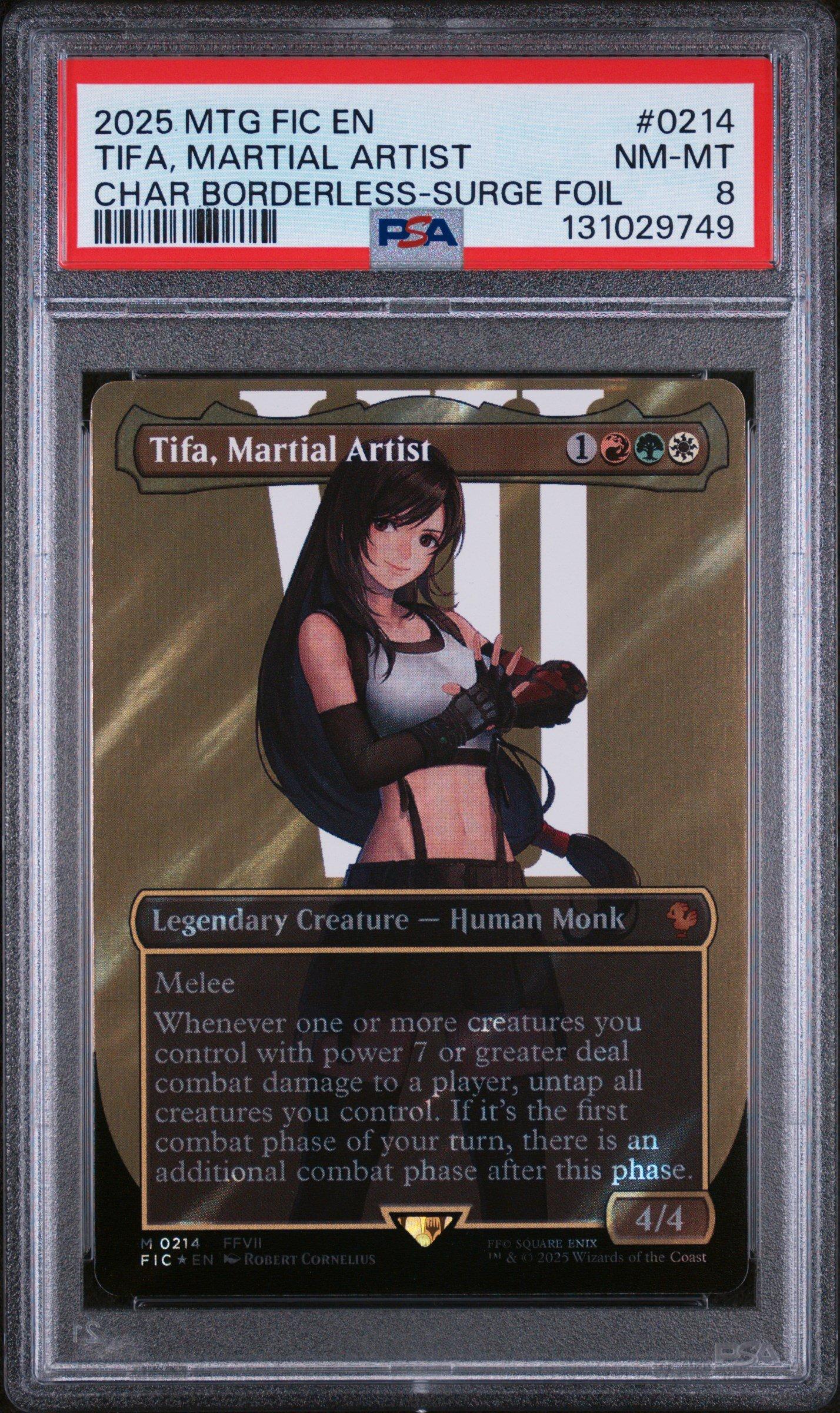 The Magic 2025 Foil サージ Artist Martial ティファ　Tifa, PSA10 Gathering Tifa 0214 Commander Fantasy Final マジック：ザ・ギャザリング