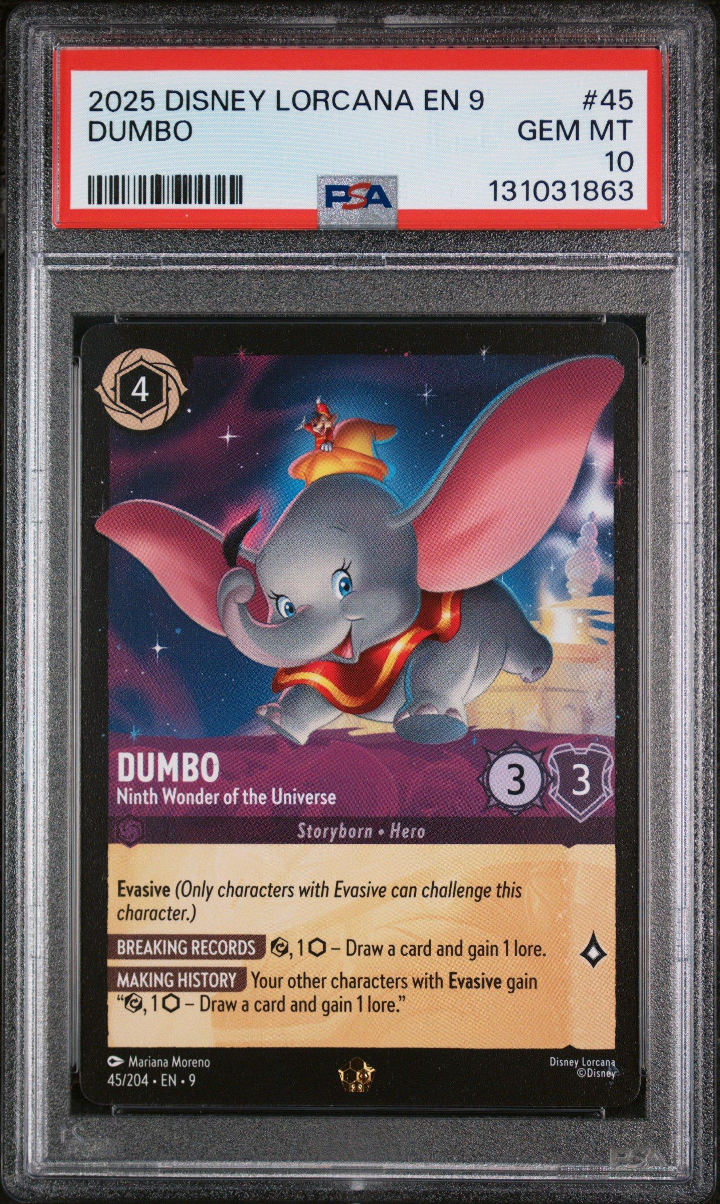 ロルカナ　ダンボ 2025 Disney Lorcana En 9-fabled 45 Dumbo - Ninth Wonder Of The