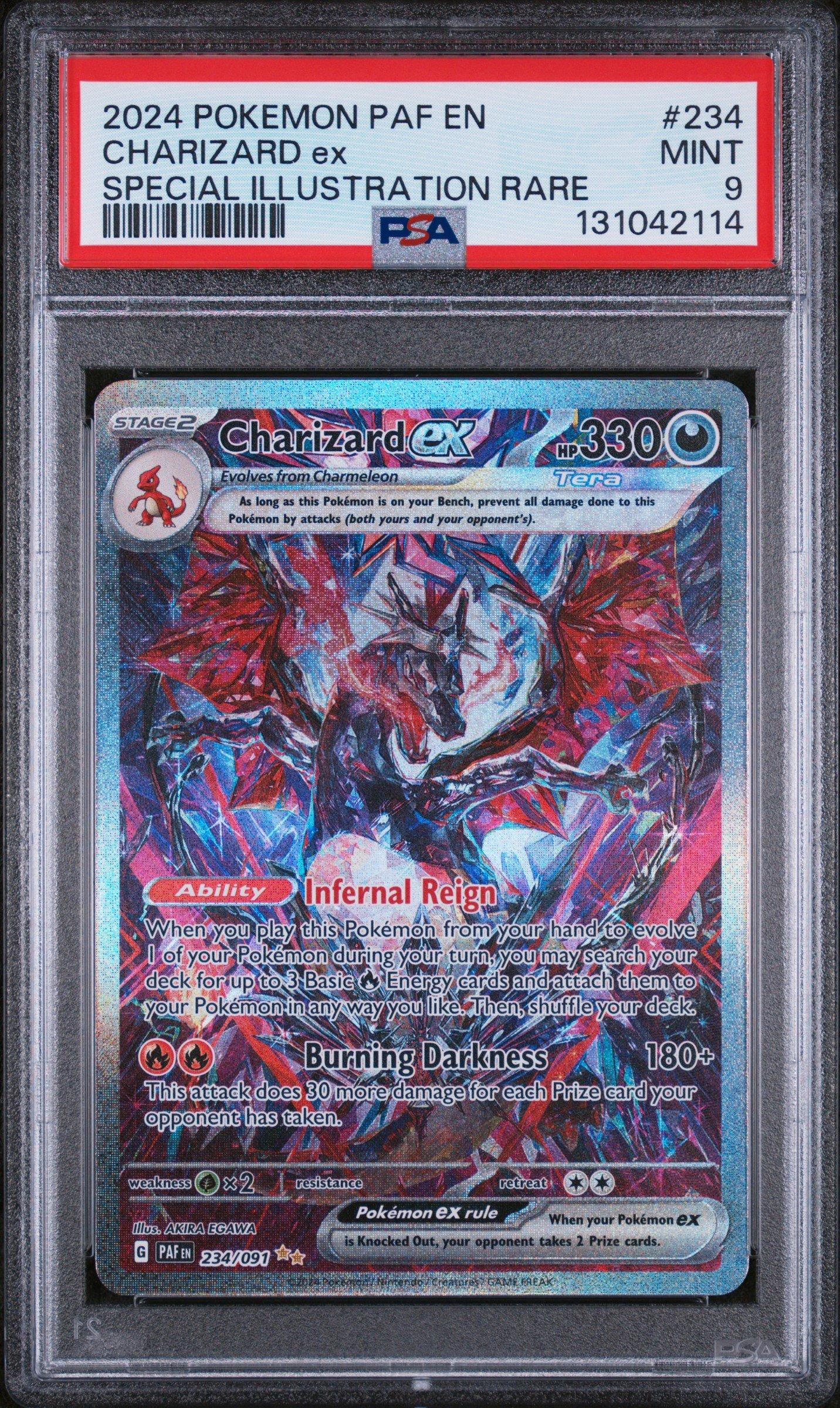 2024 Pokemon Paf En-paldean Fates 234 Charizard Ex Special