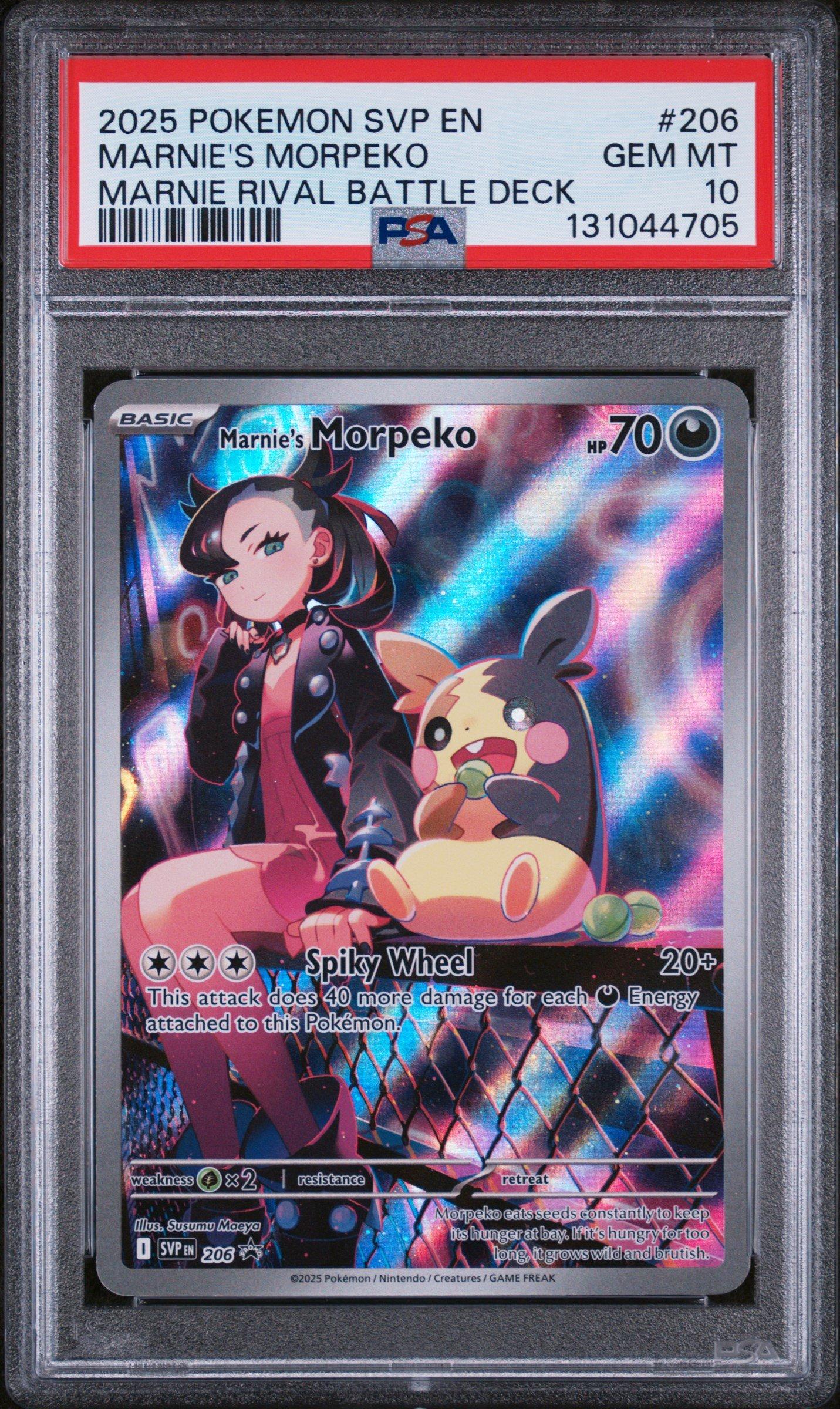 2025 Pokemon Svp En-sv Black Star Promo 206 Marnie's Morpeko