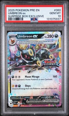 2025 Pokemon Pre En-prismatic Evolutions 060 Umbreon Ex Surprise