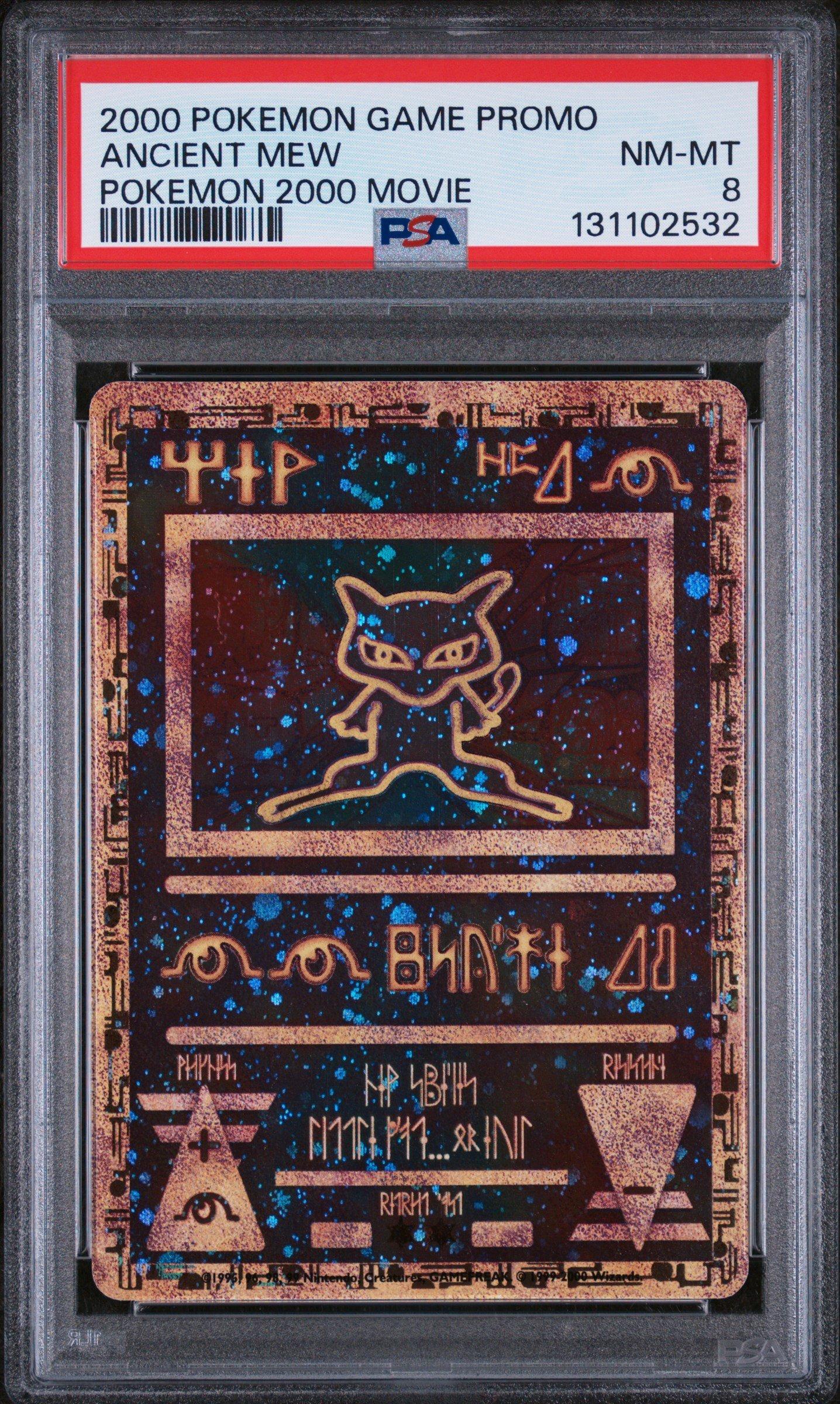 2000 Pokemon Game Movie Ancient Mew Pokemon 2000 Movie PSA 8
