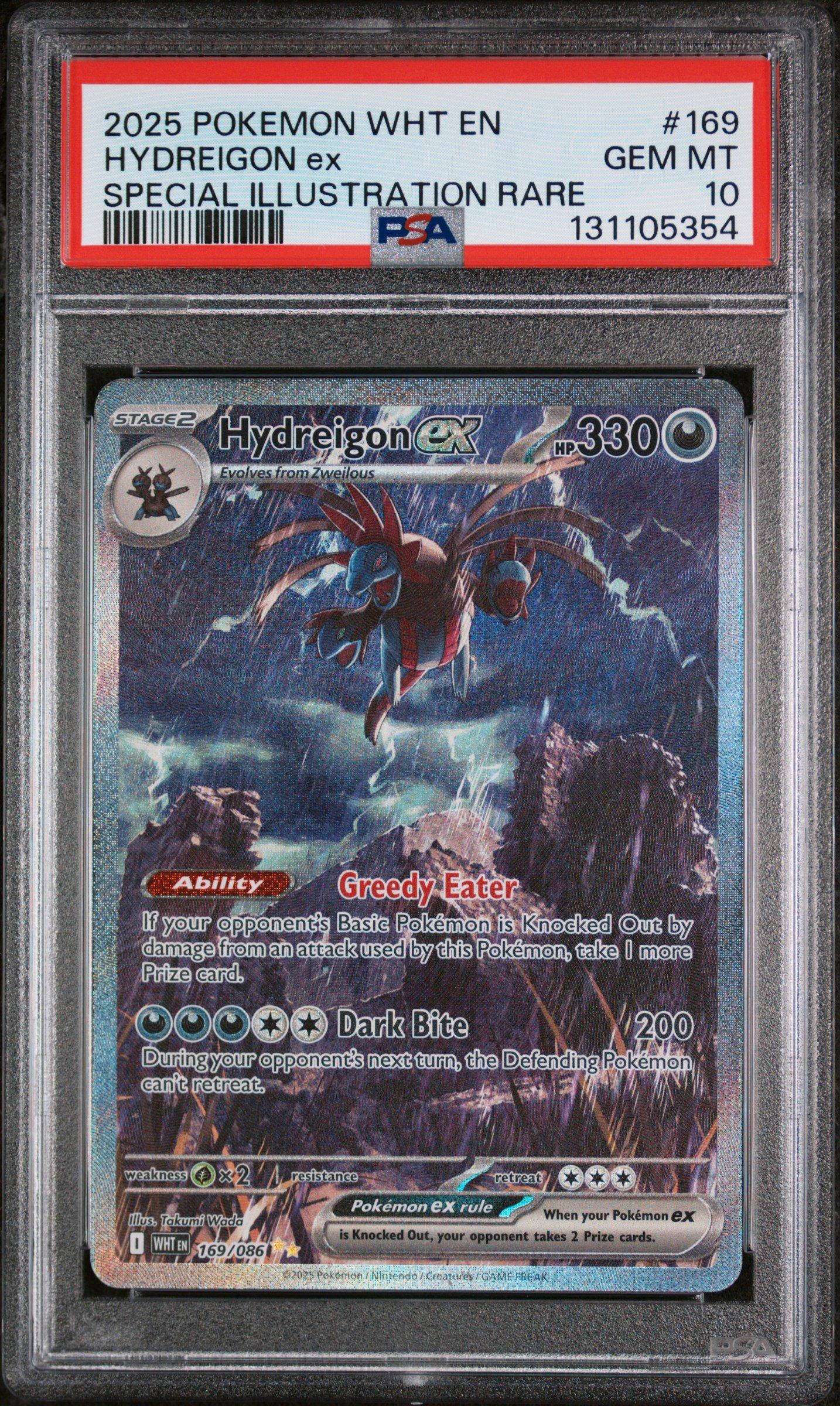2025 Pokemon Wht En-white Flare 169 Hydreigon Ex Special