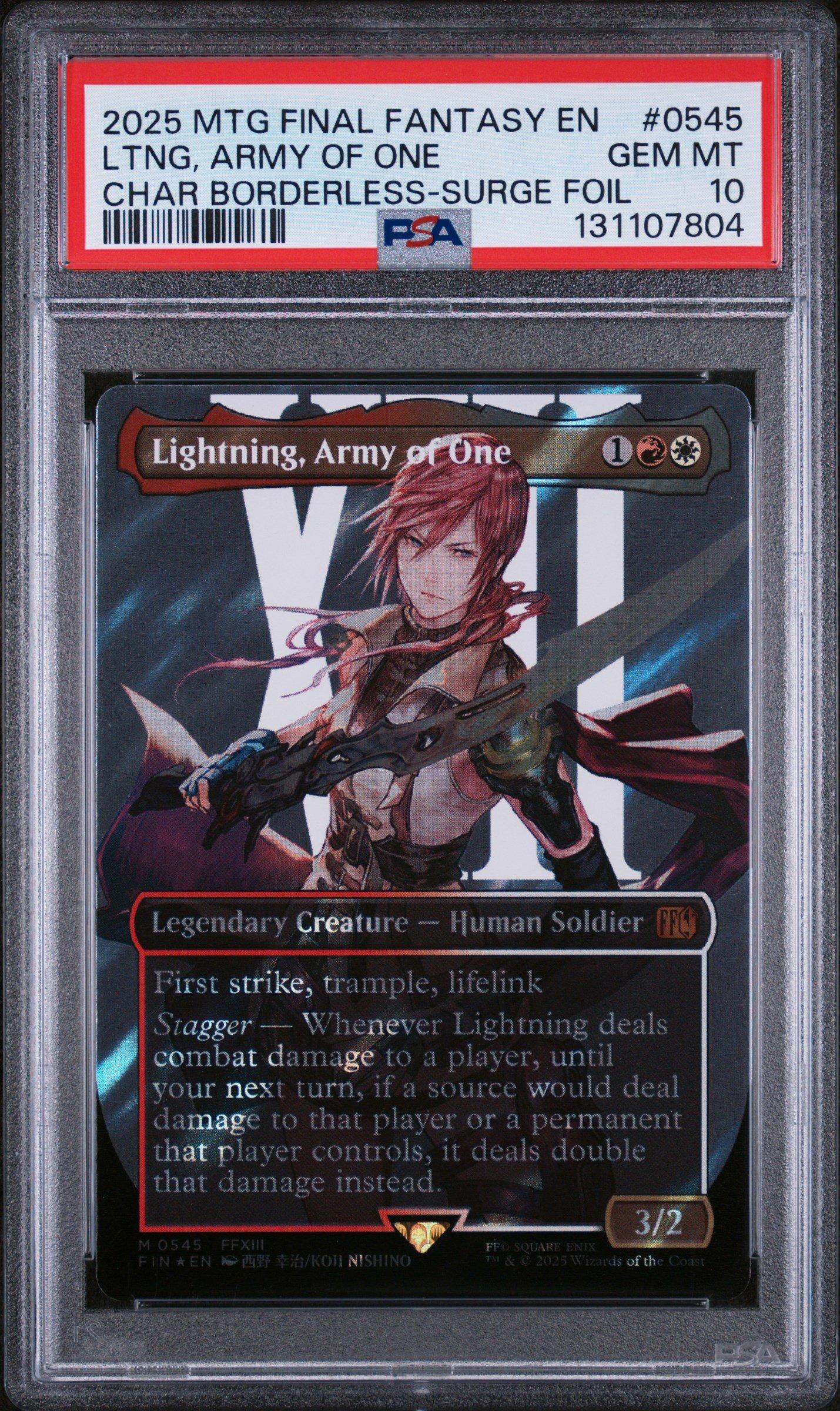 2025 Magic The Gathering Final Fantasy 0545 Lightning, Army Of One