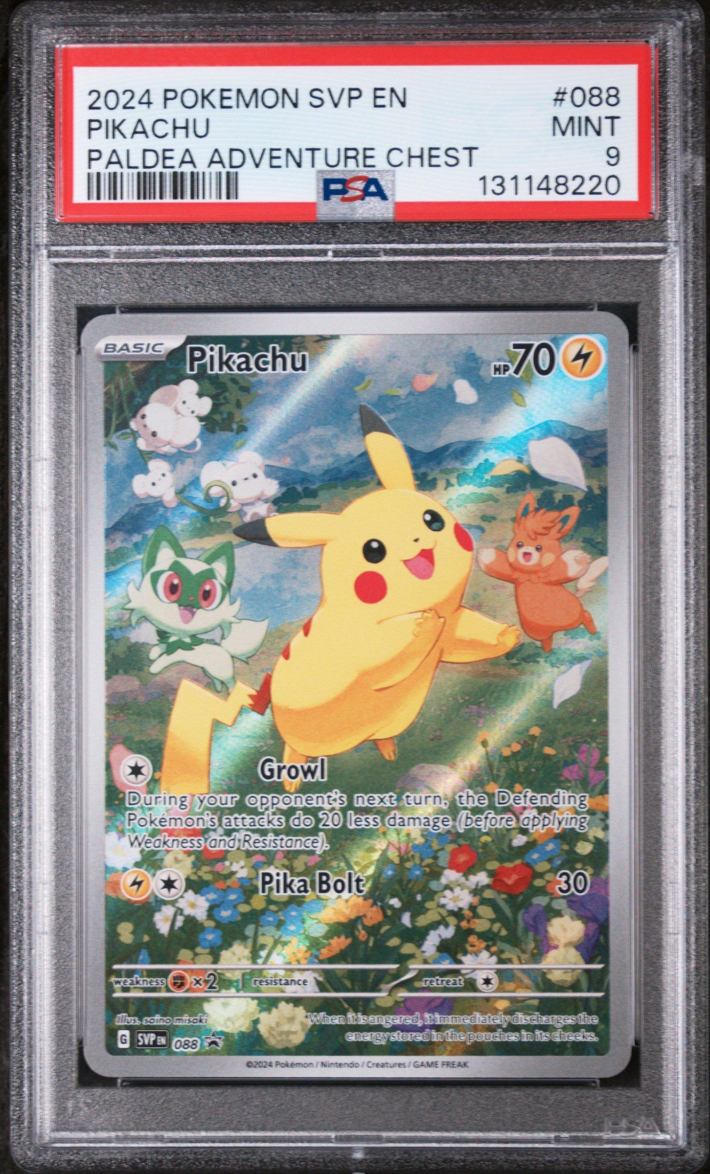 2024 Pokemon Svp En-sv Black Star Promo 088 Pikachu Paldea