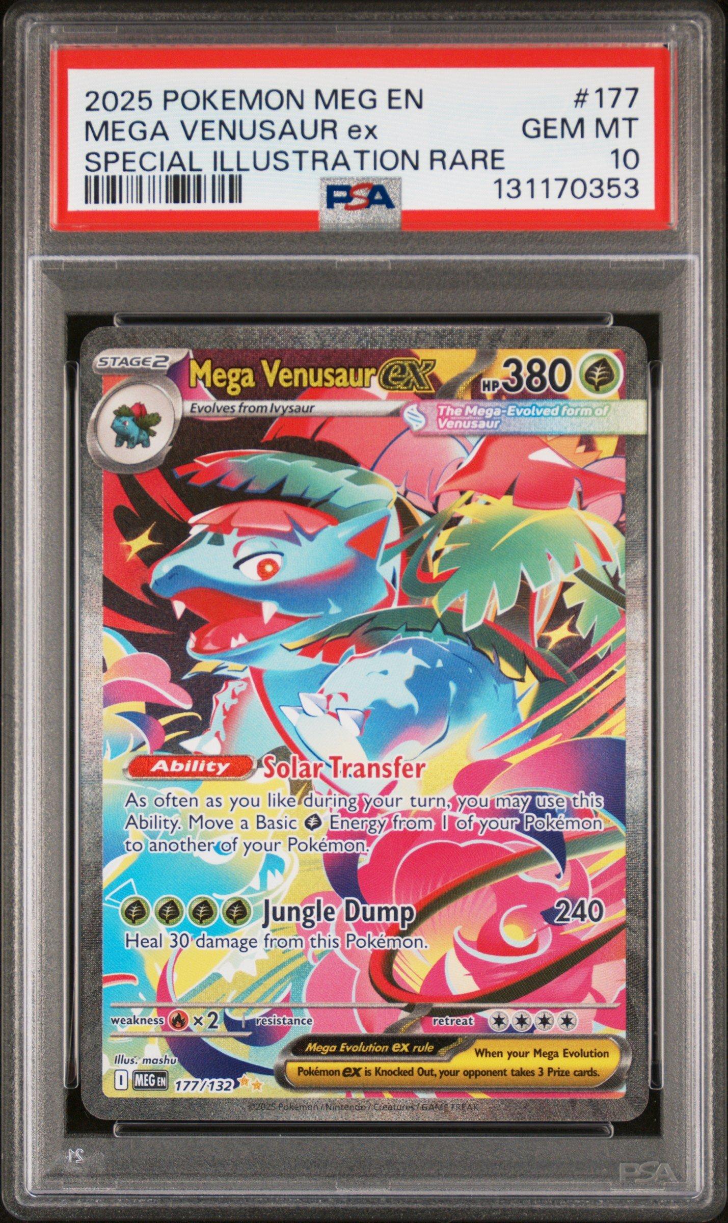 2025 Pokemon Meg En-mega Evolution 177 Mega Venusaur Ex Special