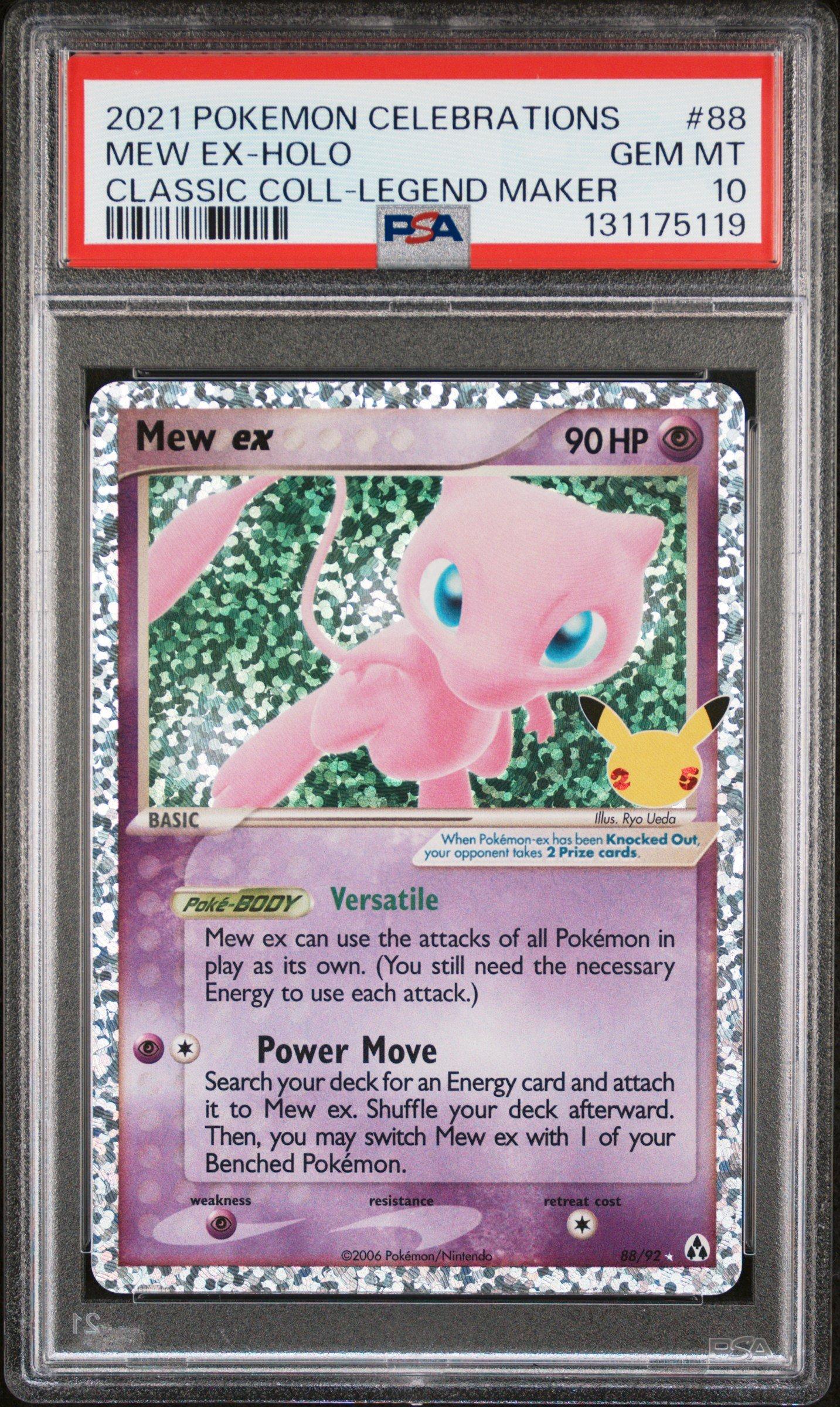 2021 Pokemon Celebrations Classic Collection 88 Mew Ex-holo PSA 10