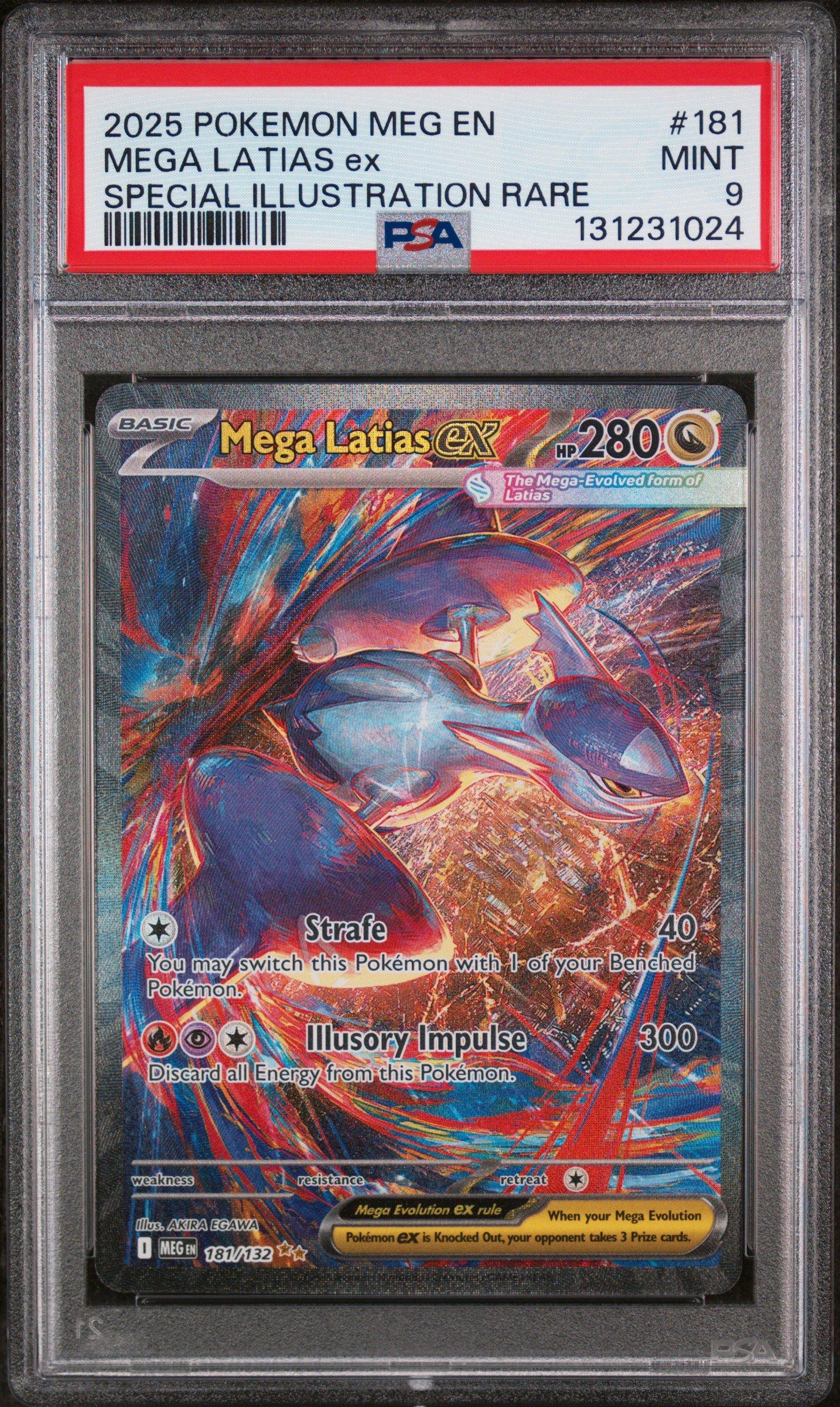 2025 Pokemon Meg En-mega Evolution 181 Mega Latias Ex Special
