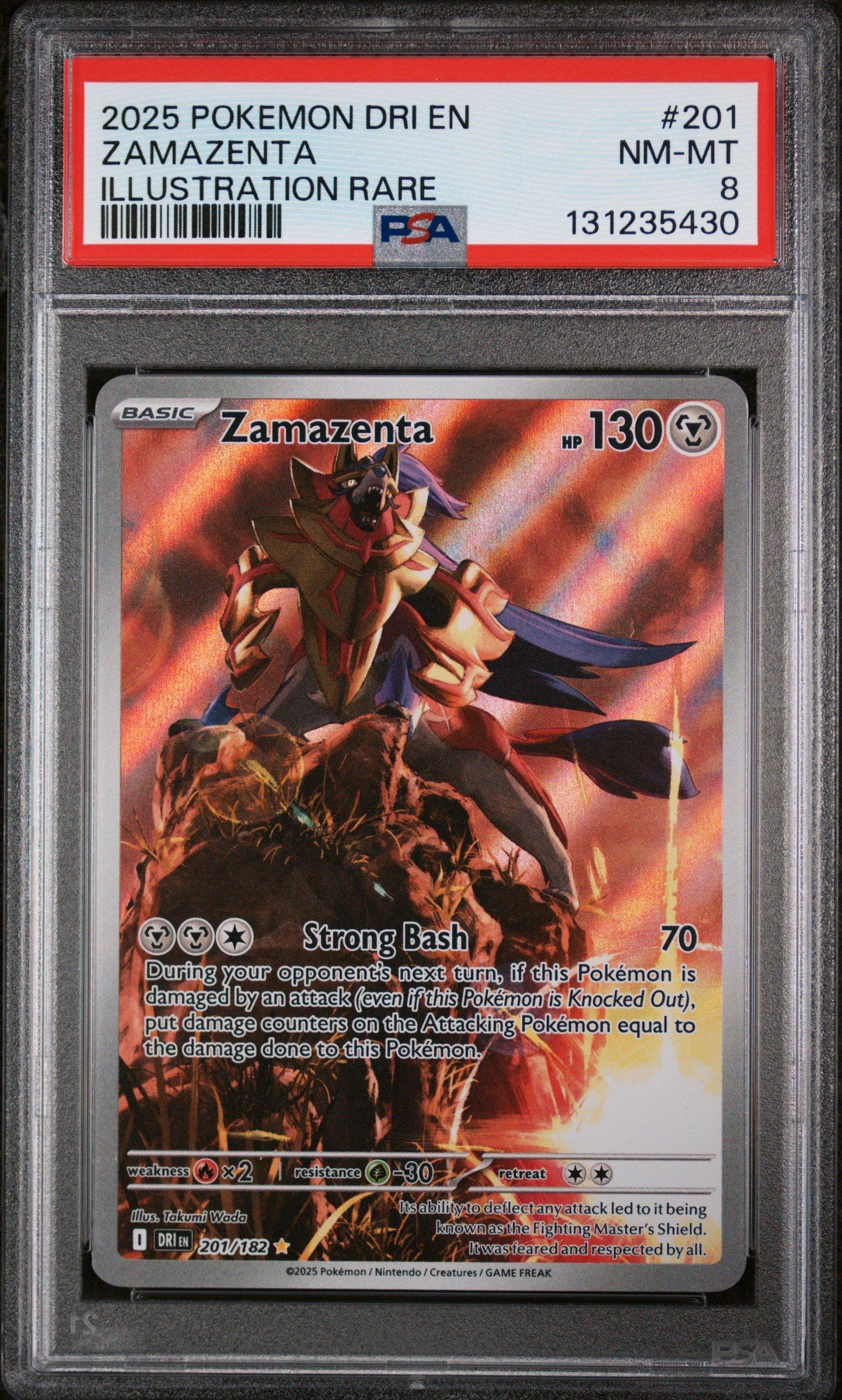 ポケモンカード FAIZACOLLA'S PRMTN #255 2025 Pokemon Dri En-destined Rivals 201 Zamazenta Illustration