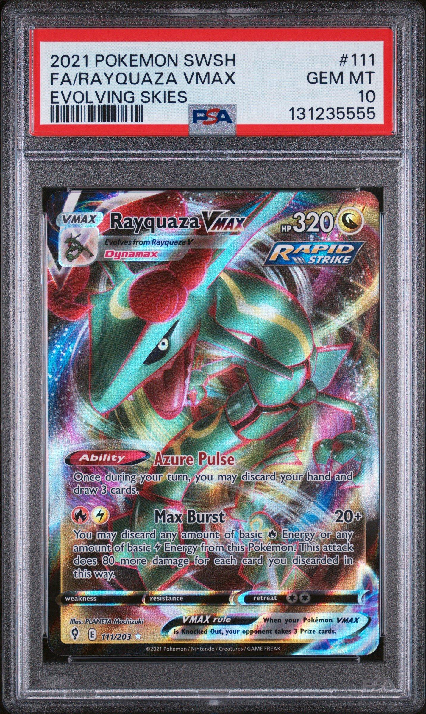 2021 Pokemon Sword & Shield Evolving Skies 111 Full Art/rayquaza