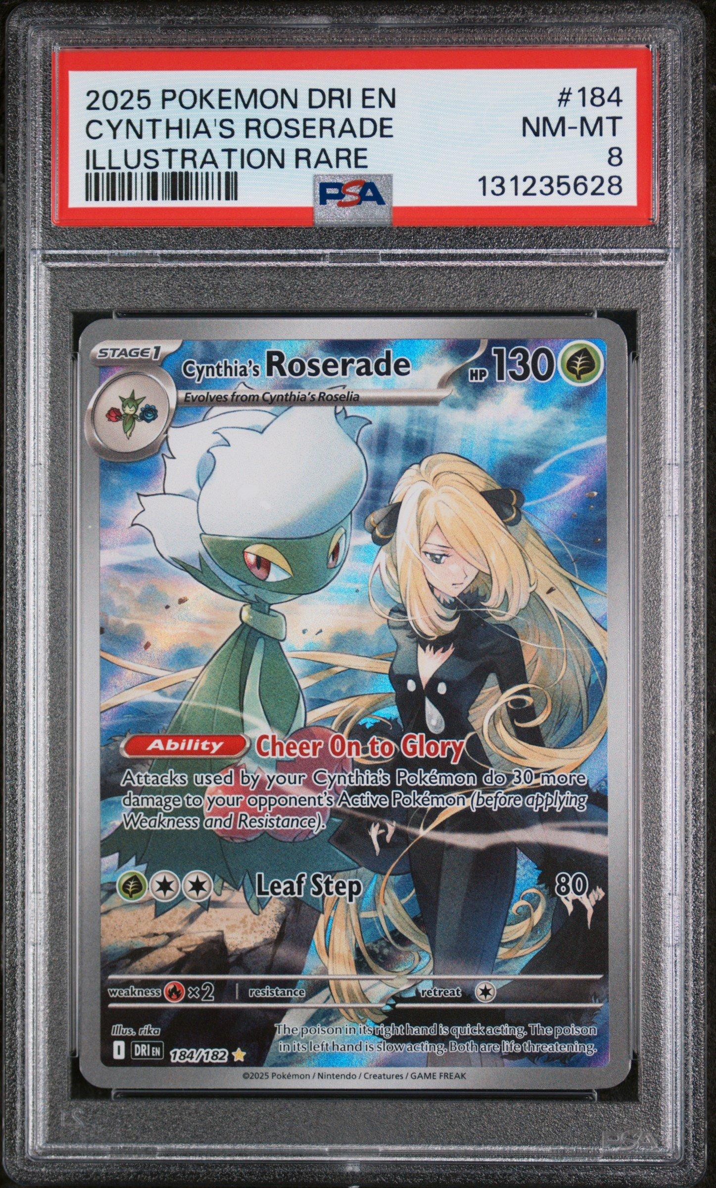 2025 Pokemon Dri En-destined Rivals 184 Cynthia's Roserade