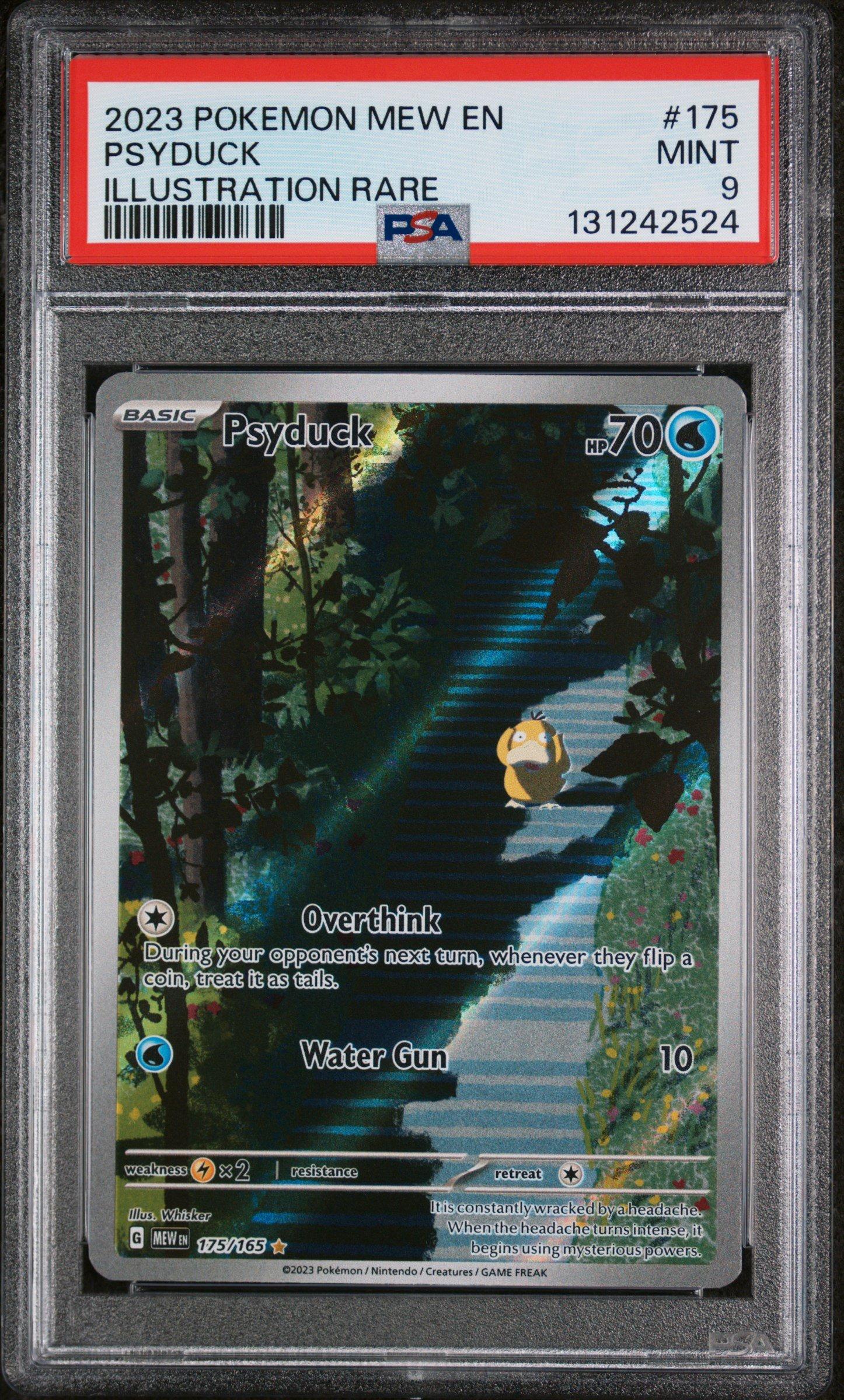2023 Pokemon Mew En-151 175 Psyduck Illustration Rare PSA 9