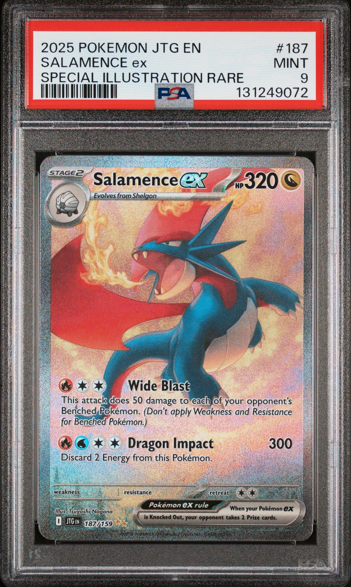 2025 Pokemon Jtg En-journey Together 187 Salamence Ex Special