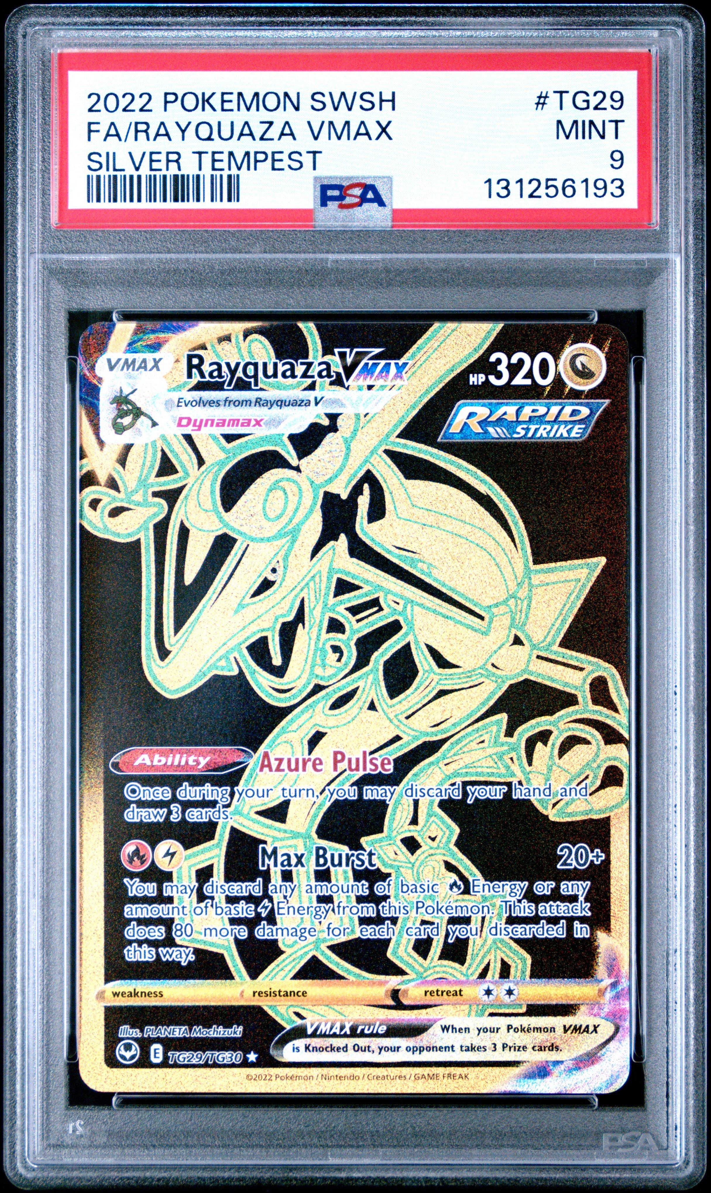 2022 Pokemon Sword & Shield Silver Tempest Tg29 Full Art/rayquaza