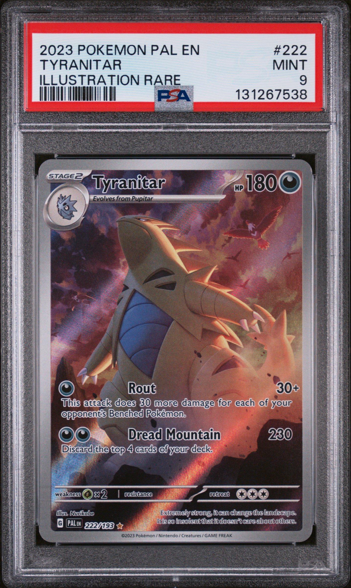 tyranitar rare pokemon card 2023 Japanese Sv2d-clay Burst 079 Art PSA 10 Graded [Colorless] [Colorless] [Colorless]. 2023 Pokemon Pal En-paldea Evolved