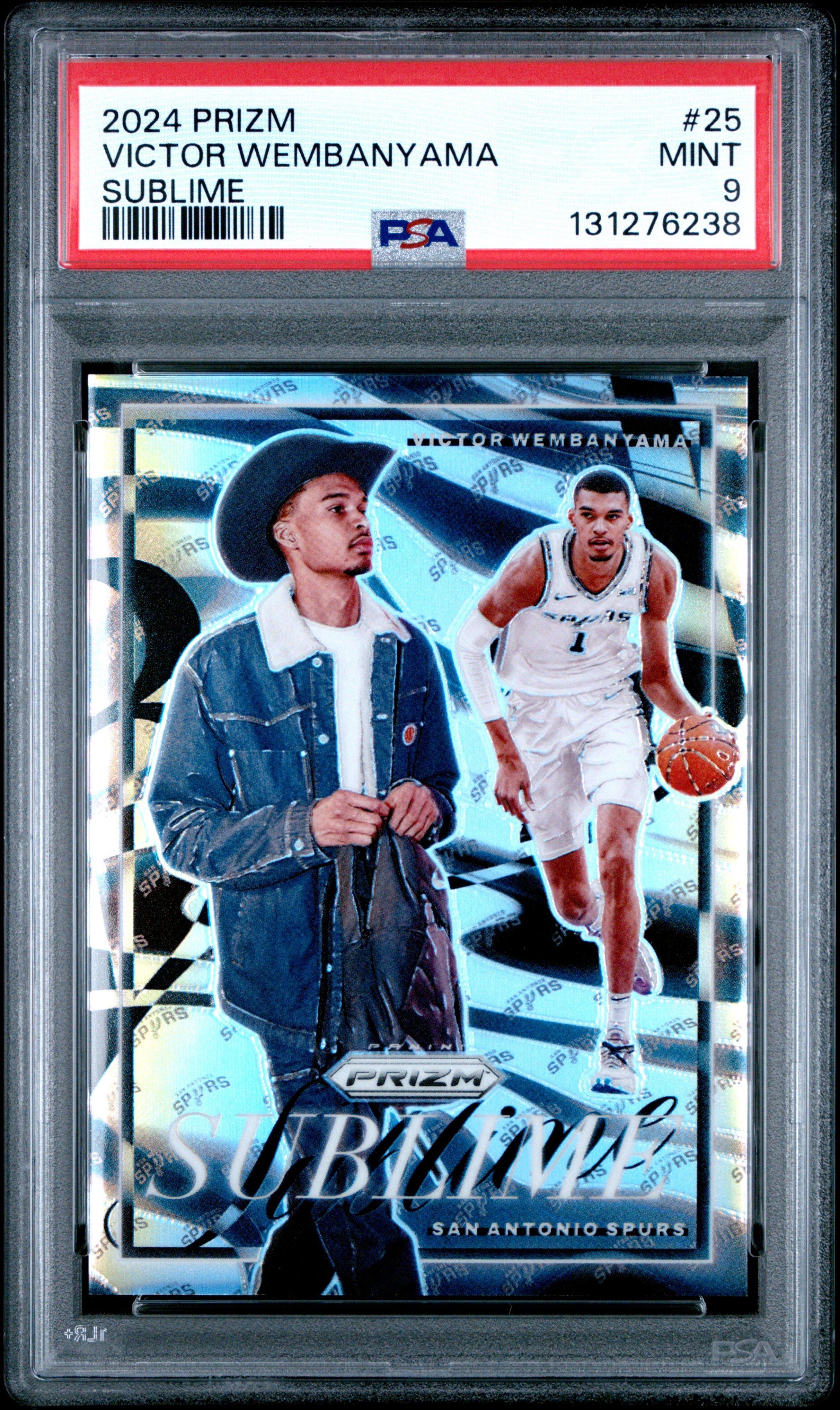 2024 Panini Prizm Sublime 25 Victor Wembanyama PSA 9 Graded Card