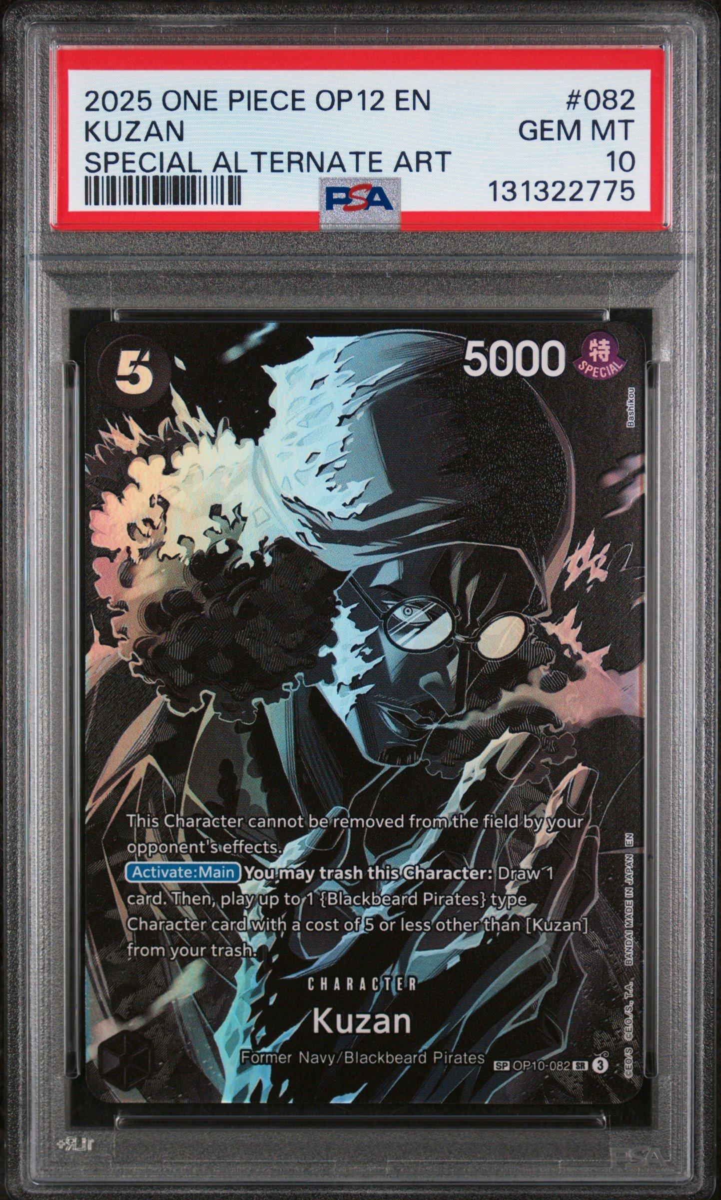 2025 One Piece Op12-legacy Of The Master 082 Kuzan Special Alternate Art PSA 10