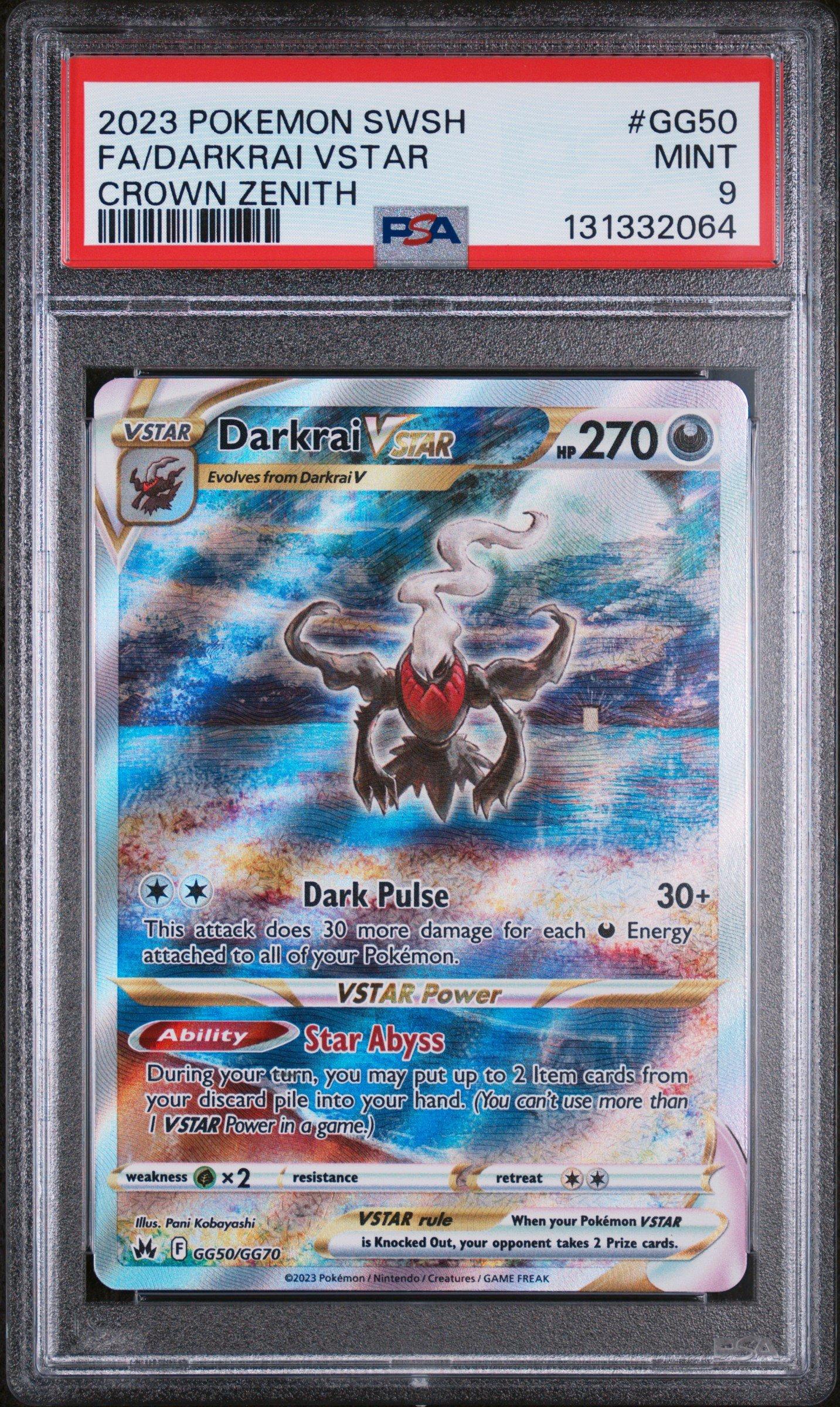 2023 Pokemon Sword And Shield Crown Zenith Gg50 Full Art/darkrai