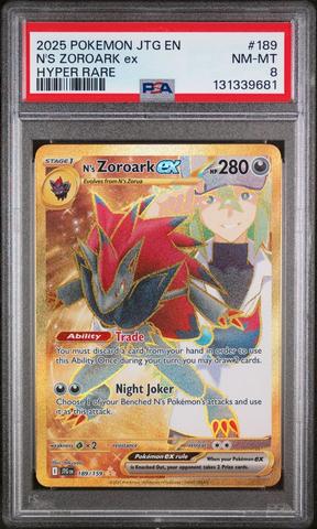 2025 Pokemon Jtg En-journey Together 189 N's Zoroark Ex Hyper Rare