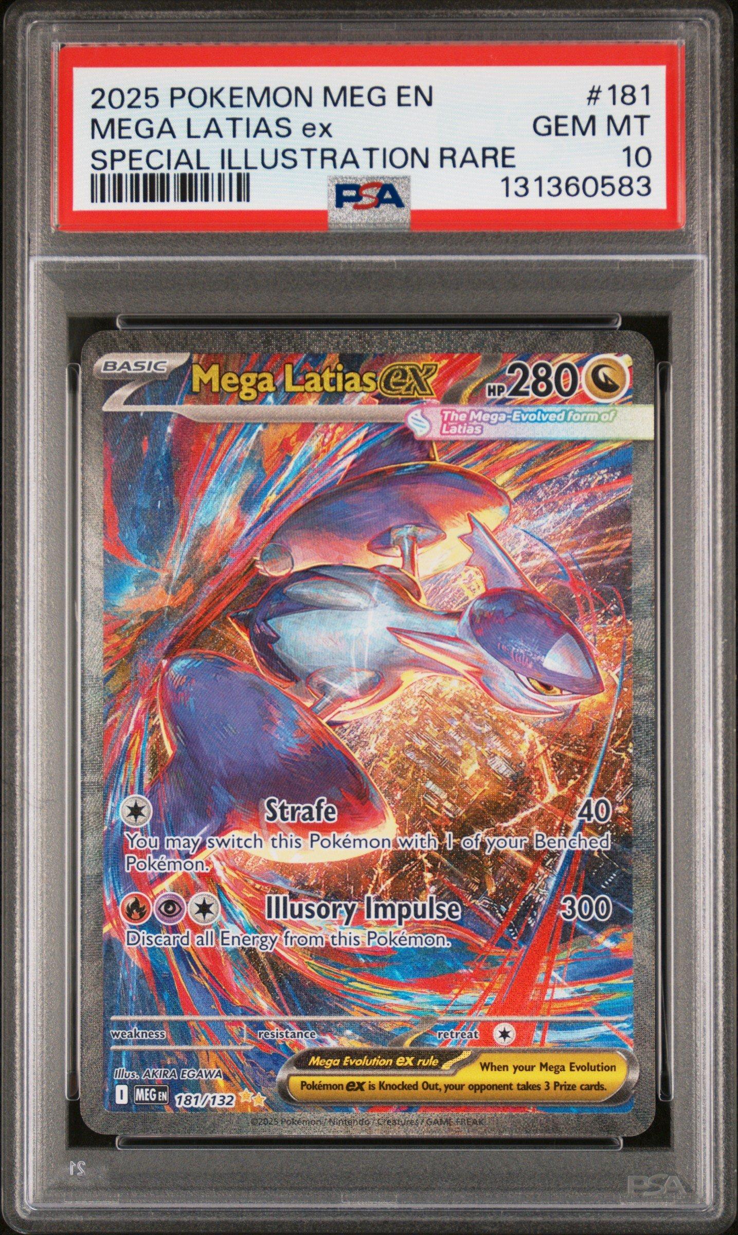 2025 Pokemon Meg En-mega Evolution 181 Mega Latias Ex Special