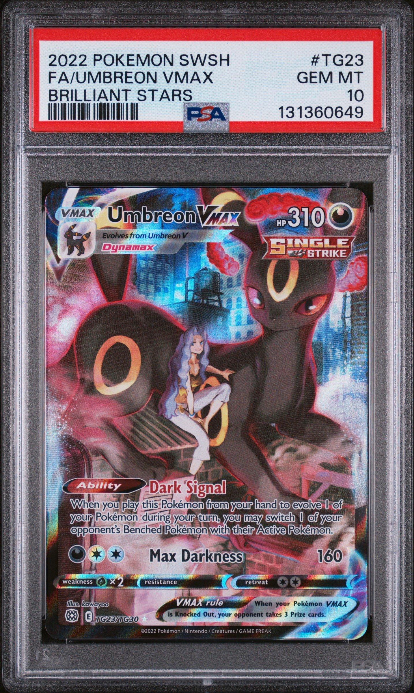 2022 Pokemon Sword & Shield Brilliant Stars Tg23 Full Art/umbreon