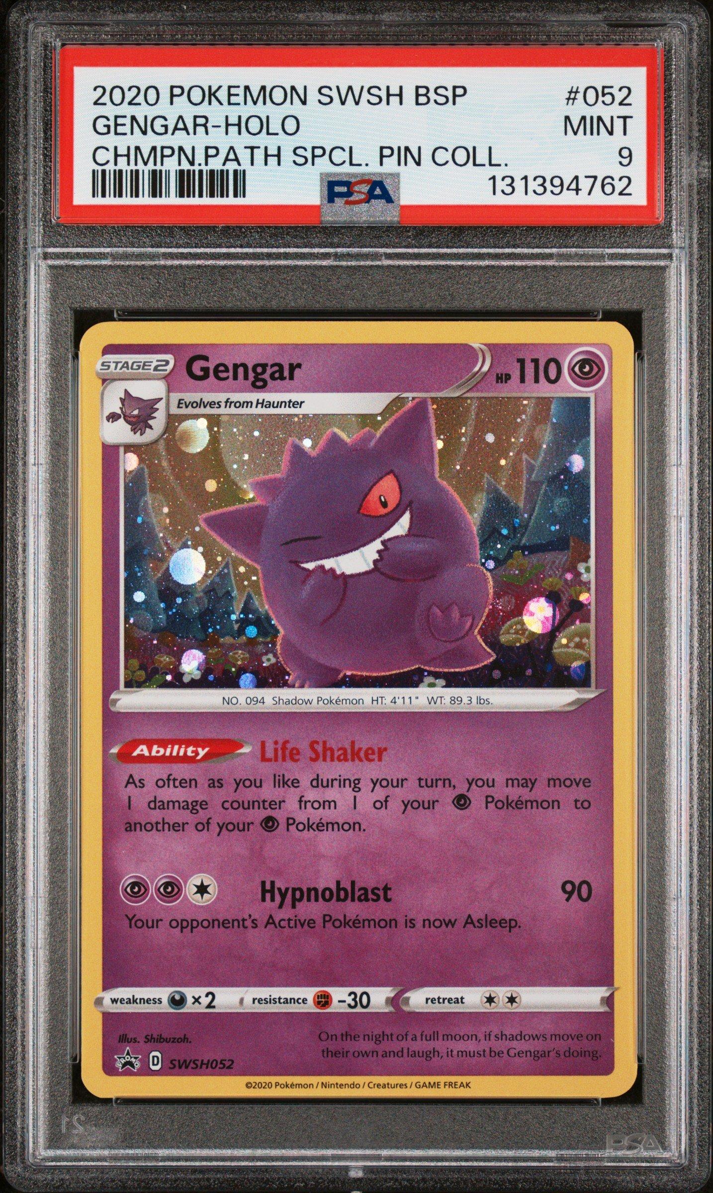 2020 Pokemon Swsh Black Star Promo 052 Gengar-holo Champion's Path