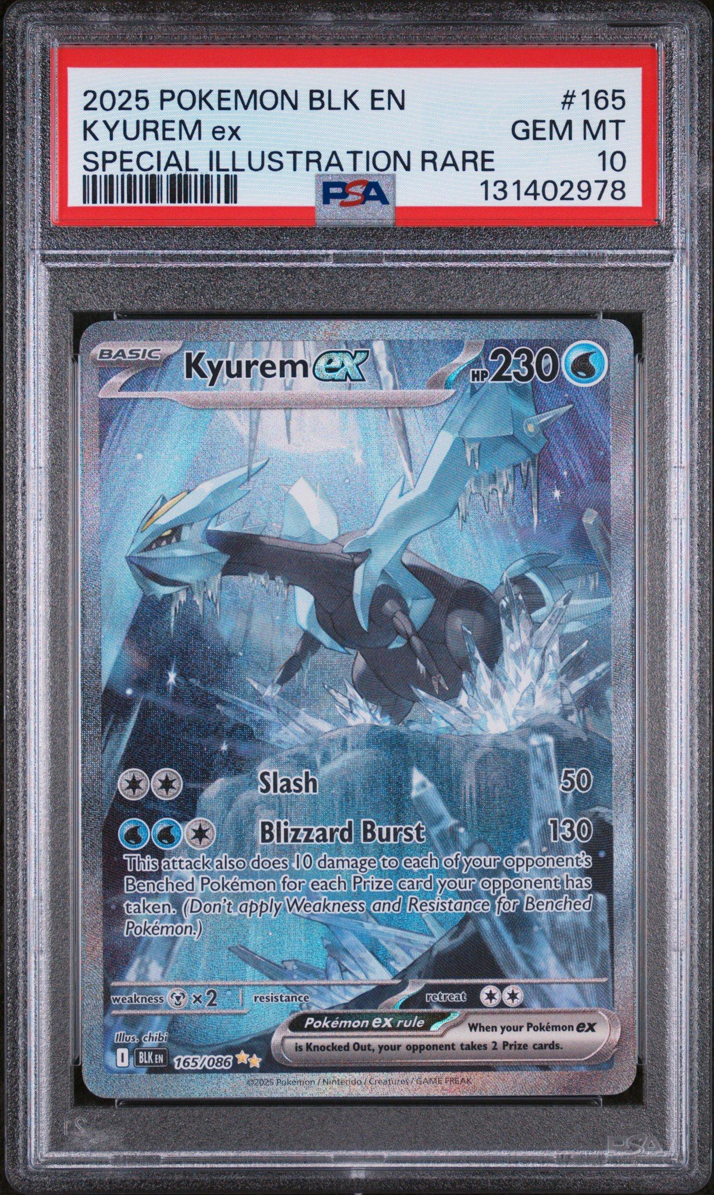 2025 Pokemon Blk En-black Bolt 165 Kyurem Ex Special Illustration