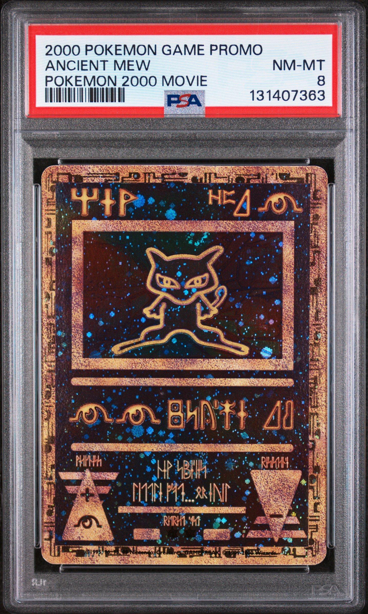 2000 Pokemon Game Movie Ancient Mew Pokemon 2000 Movie PSA 8