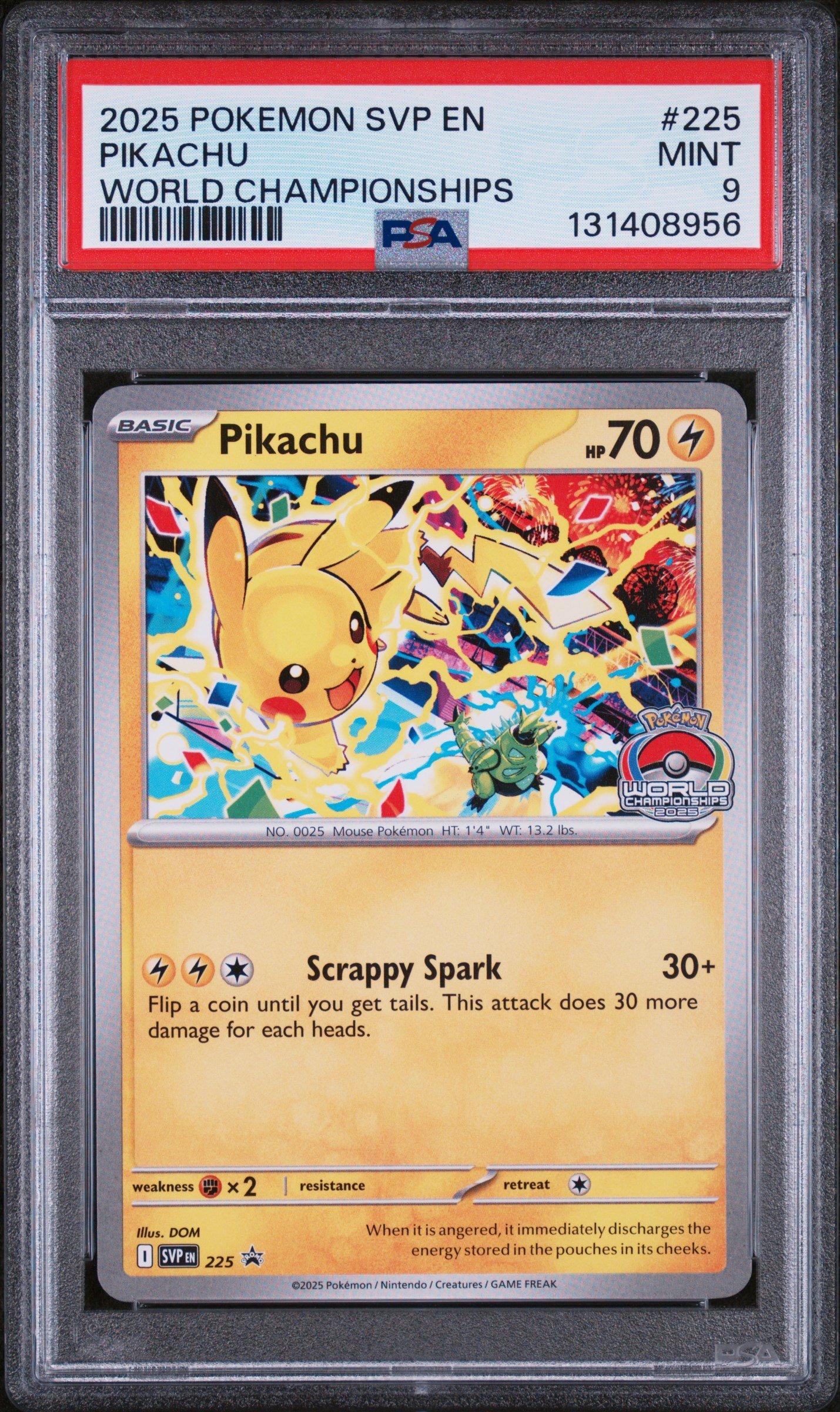 2025 Pokemon Svp En-sv Black Star Promo 225 Pikachu World