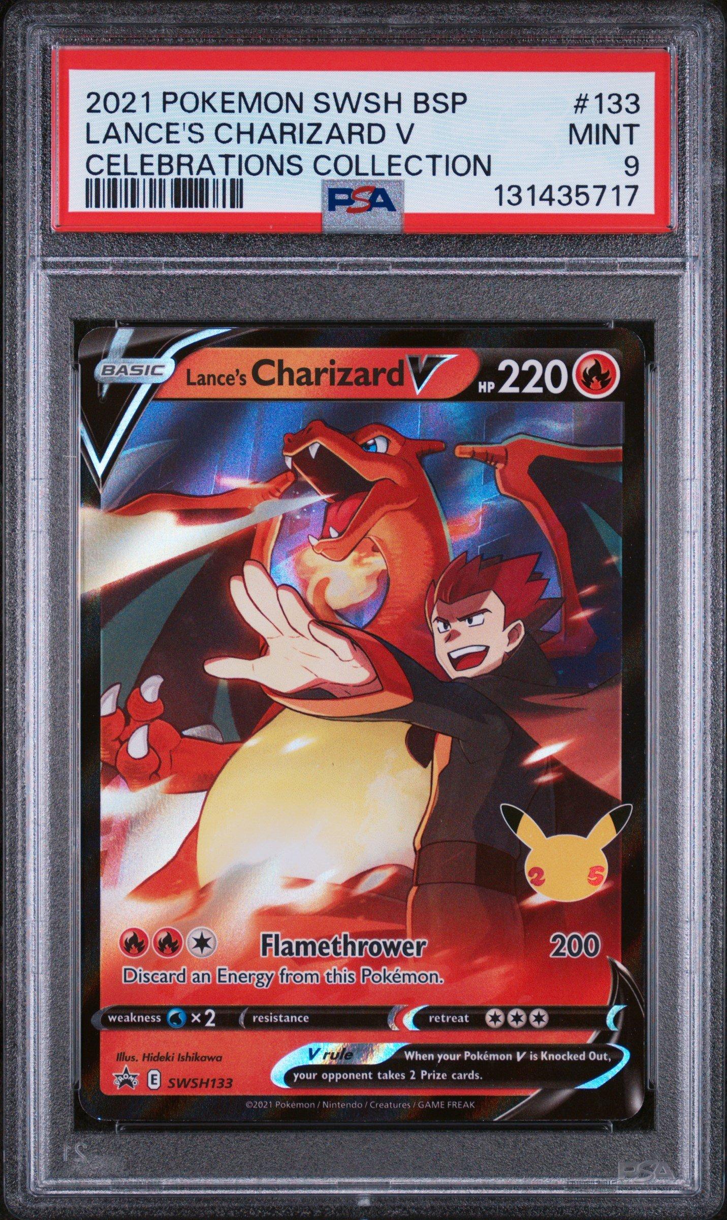 2021 Pokemon Swsh Black Star Promo 133 Lance's Charizard V