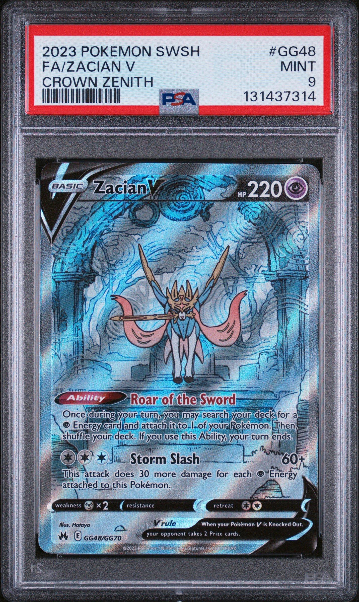 2023 Pokemon Sword And Shield Crown Zenith Gg48 Full Art/zacian V