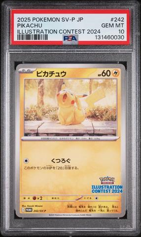 2025 Pokemon Japanese Sv-p Promo 242 Pikachu Illustration Contest